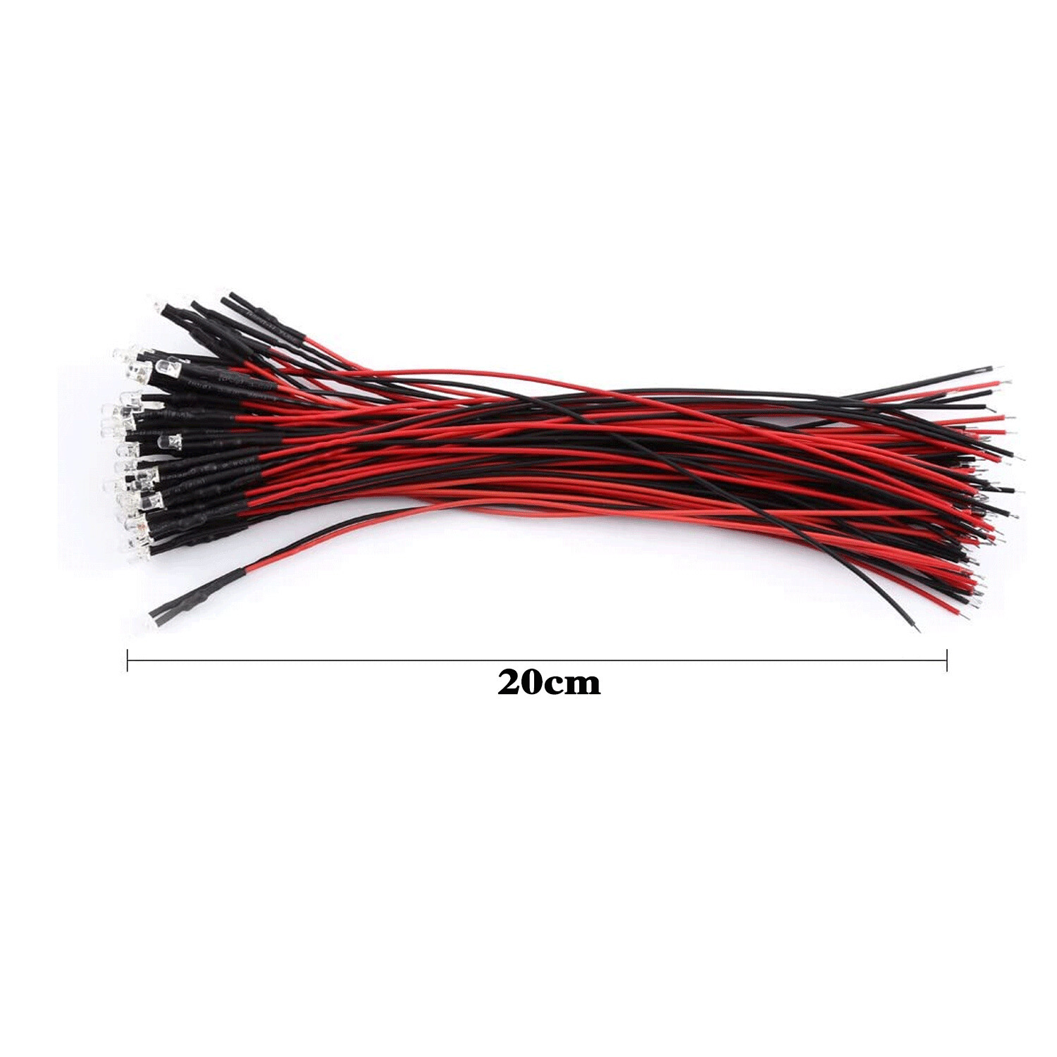 5/10Pcs New 3mm 5mm Pre Wired LED DC9-12V Lights Emitting Diodes