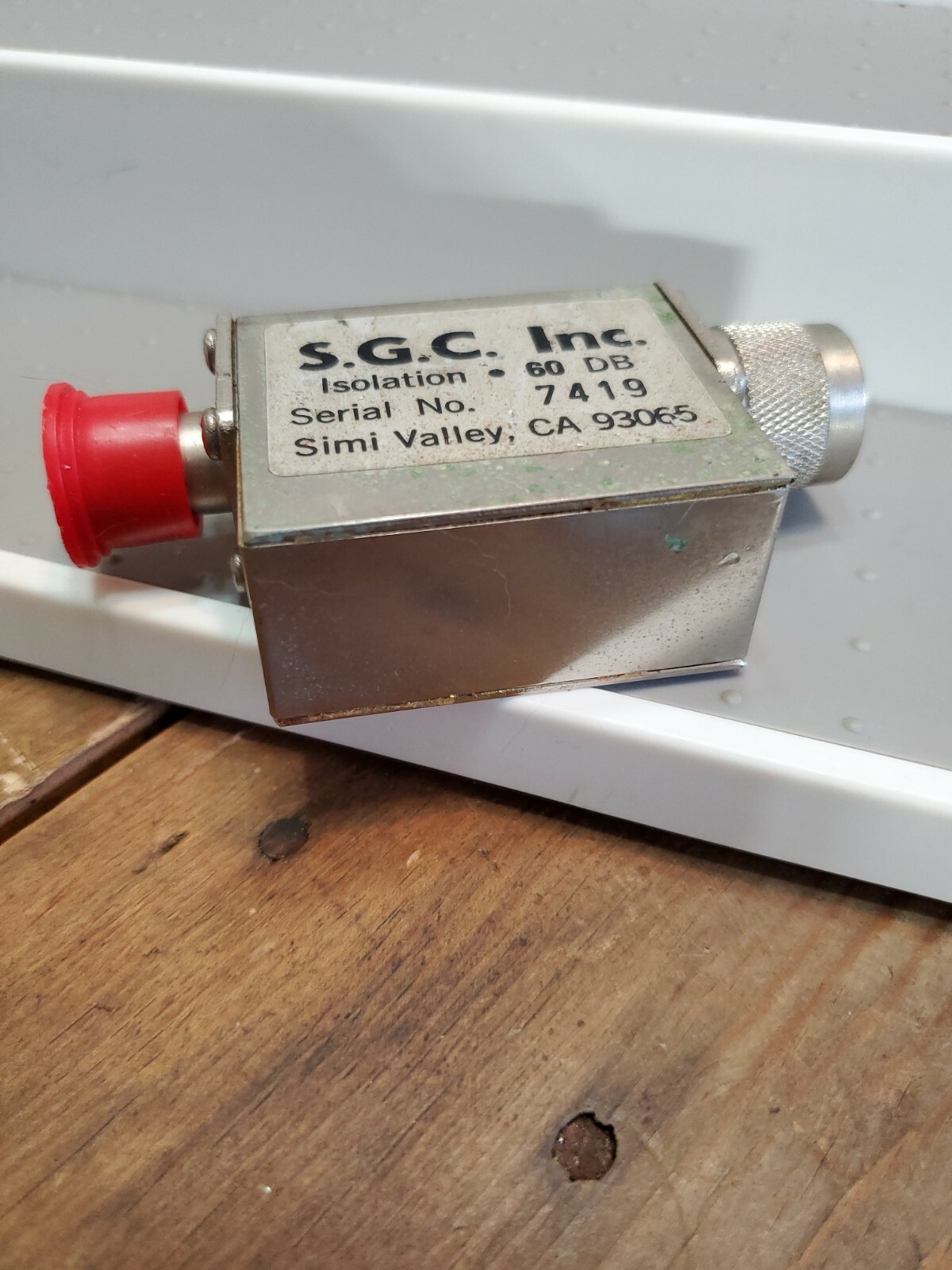 Vintage Satellite Ground Components RF Isolator 60 db SGC Inc 7419 Astrolab