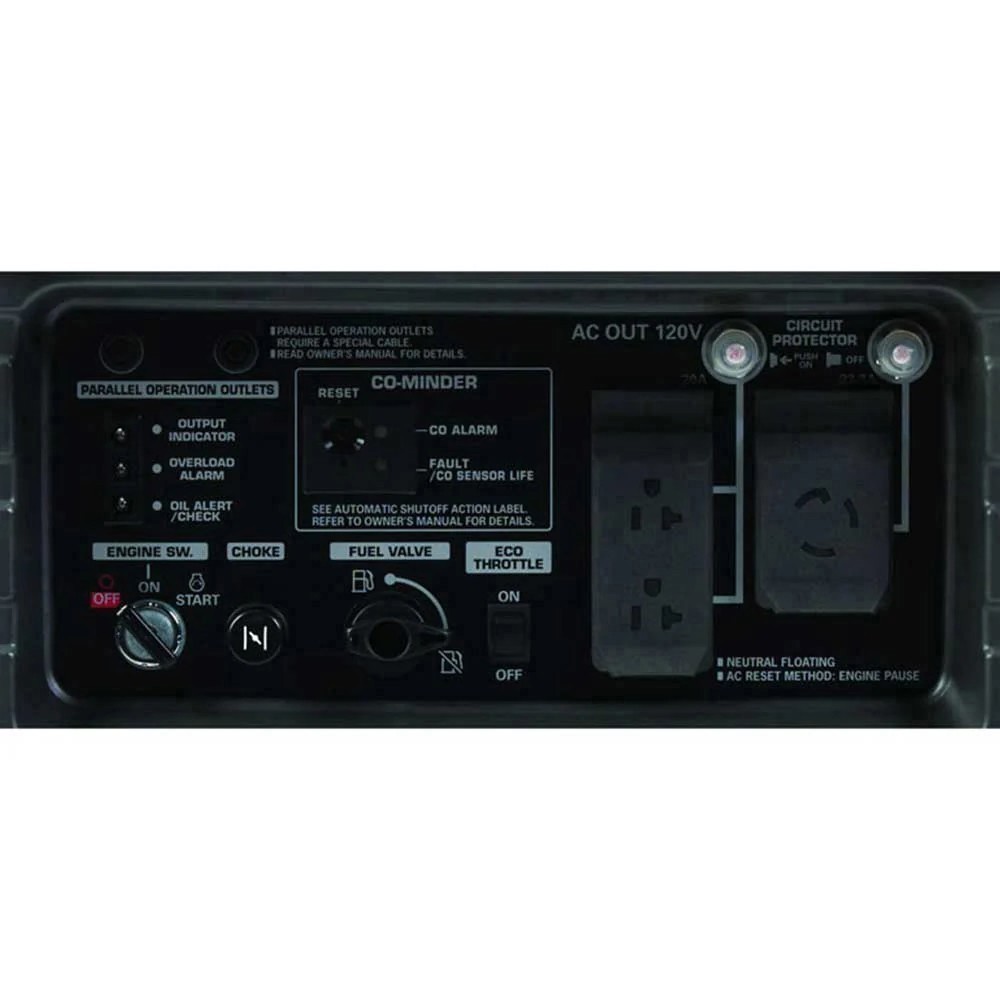 Honda EU3000IS1AN 3000W 120V Super Quiet Portable Inverter Generator w/CO-MINDER