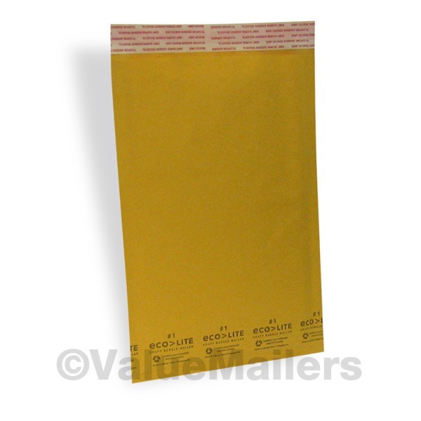 150 #1 7.25×12 Ecolite Kraft Bubble Mailers Padded Envelopes Bags 100 %
