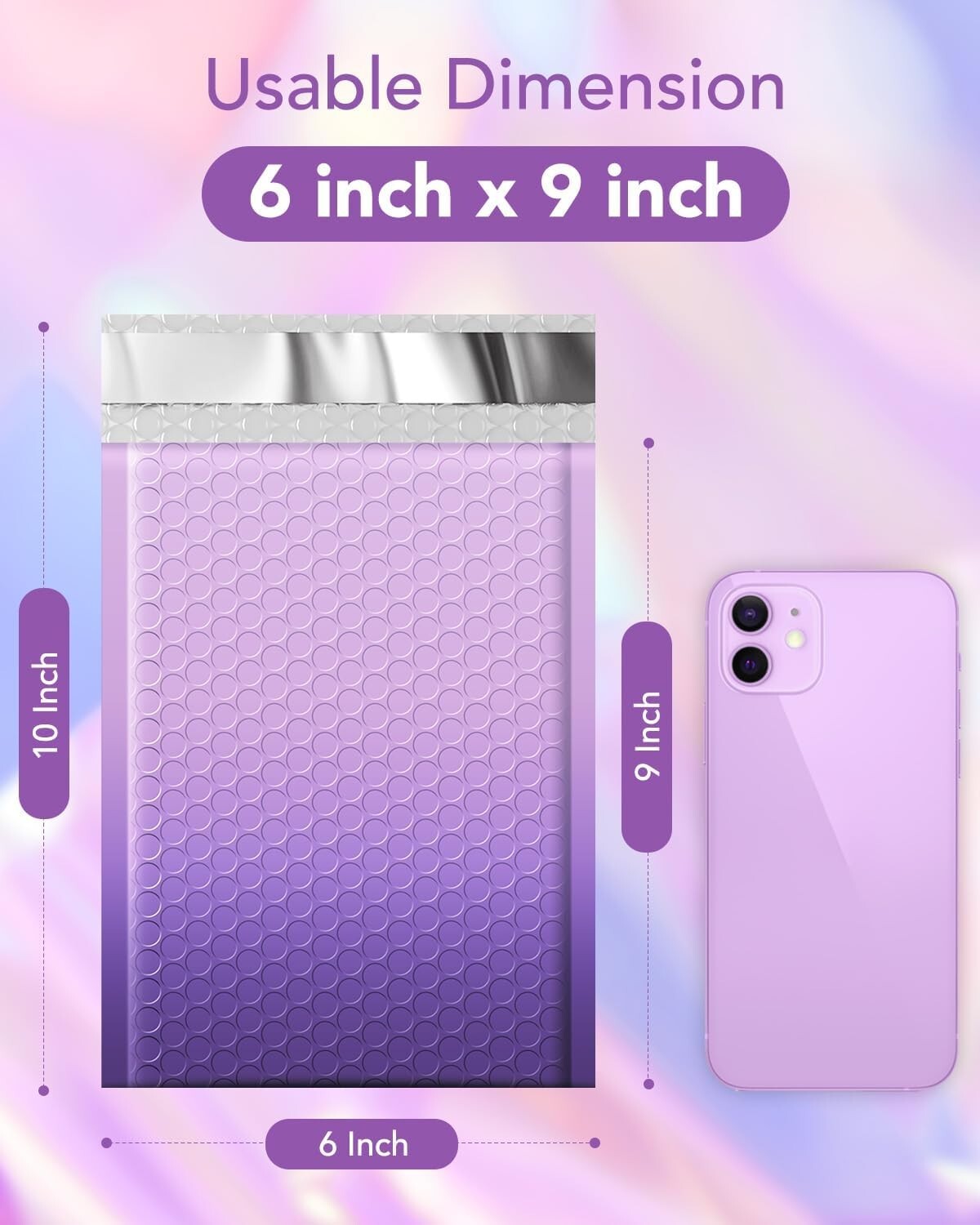 600Pack Cute Poly Bubble Mailers Padded Envelopes Shipping Mailing Bags 6×10