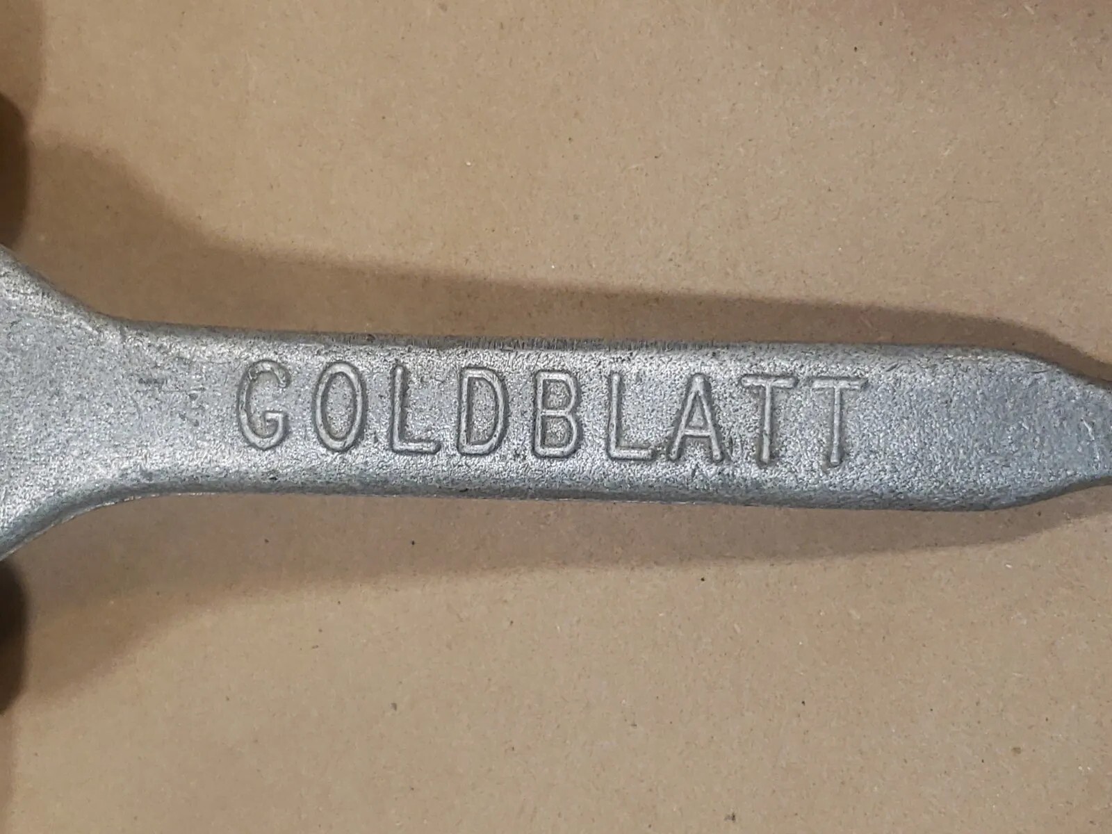 Vintage GOLDBLATT Masonry Bricklayer Skate Wheel Joint Raker Tool Aluminum – 9″
