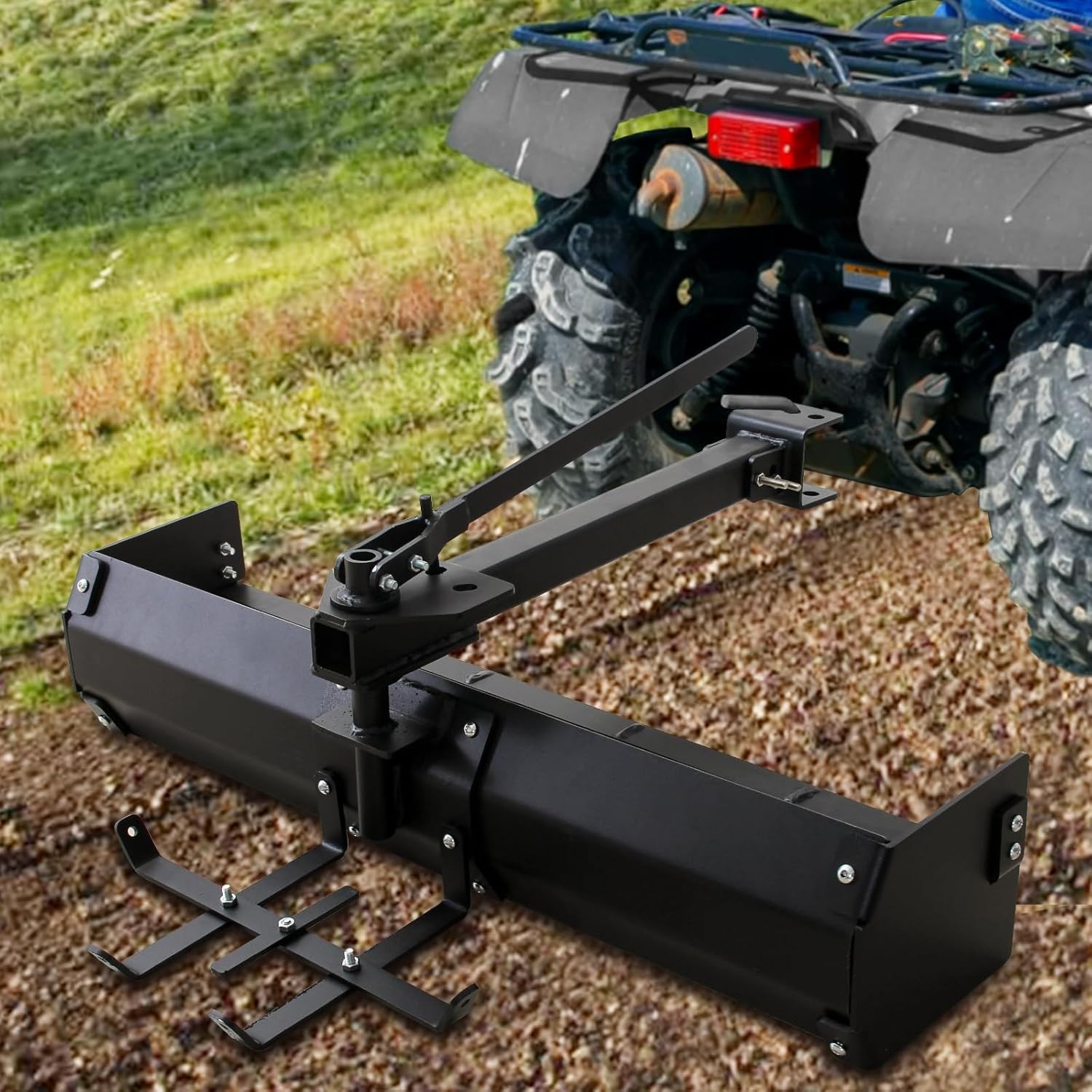 42″ Tow Behind Box Scraper Lawn Tractor Attachments for ATV UTV Tractor Mower