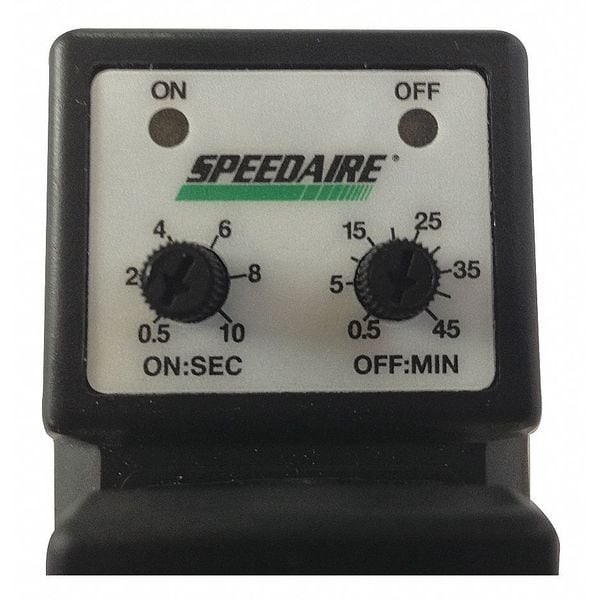 Speedaire 13X524 Valve, Timed Electric Auto Drain, 1/4 In Drain Size, 2.55 Gpm
