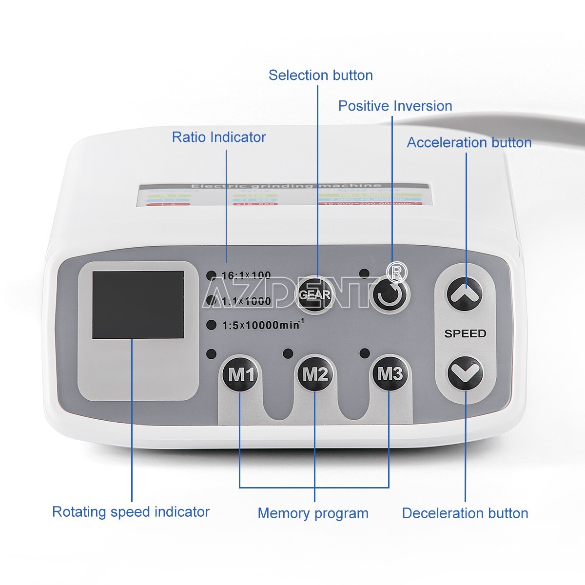 Dental Brushless LED Electric Micro Motor Internal Spray 1:1/1:5/16:1 QI901 USA
