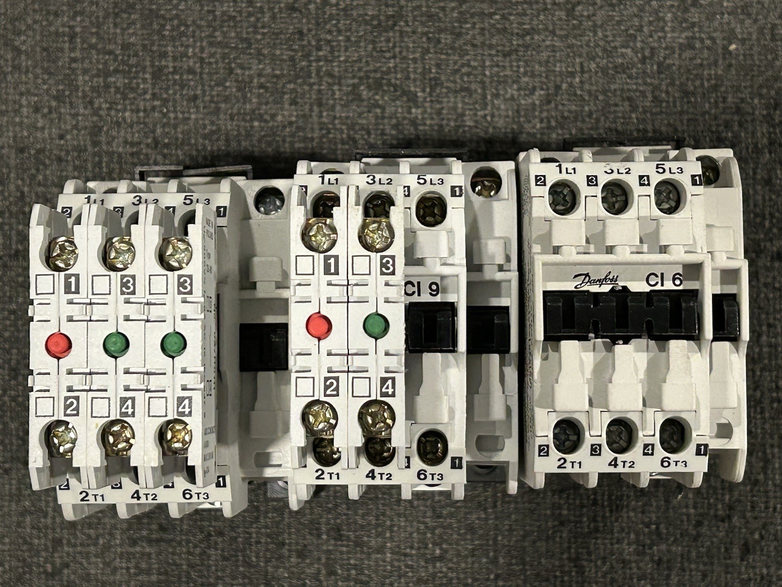 Lot Of 3 PCS DANFOSS (2) CI 16 And (1) CI 9 MAGNETIC CONTACTORS Comes As Shown
