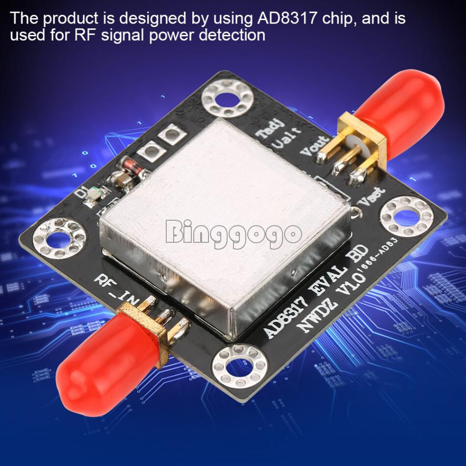 NEW AD8317 1M-10GHz 60dB RF Power Meter Detector Controller for Amplifier