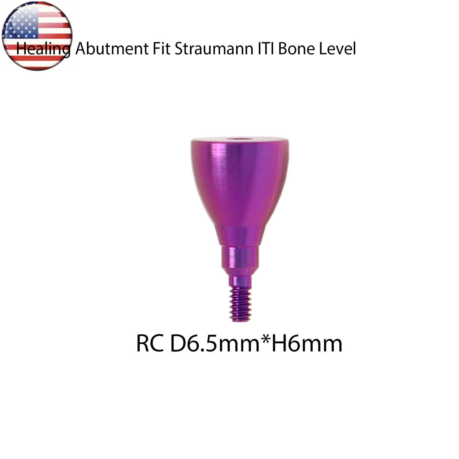 US Healing Cap Abutment RC NC Analog Cover Screw Titanium Fits Straumann ITI BLT