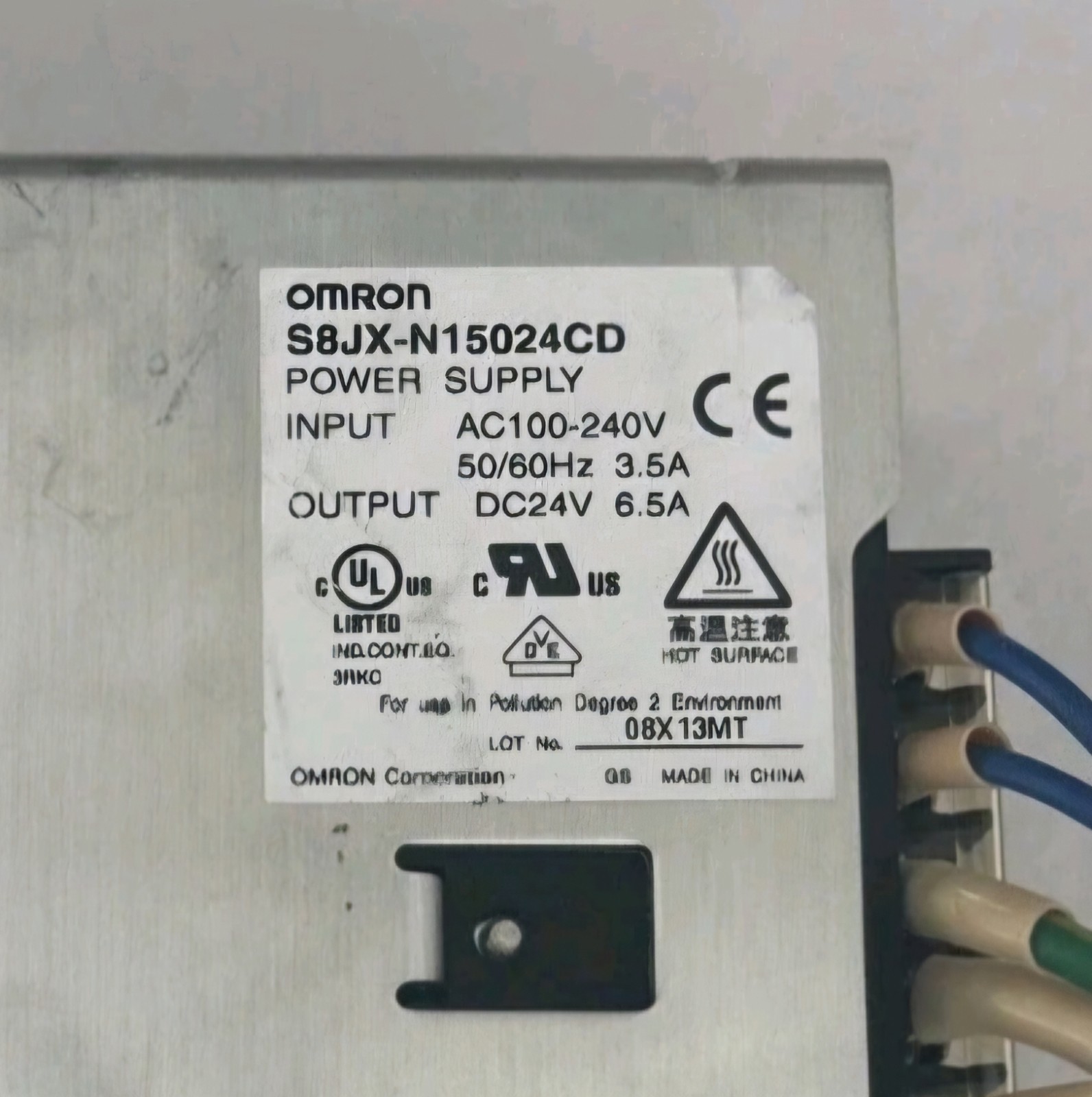 OMRON,S8JX-N15024CD,POWER SUPPLY AC 100-240V DC24V 6.5A Warranty & Free Shipping
