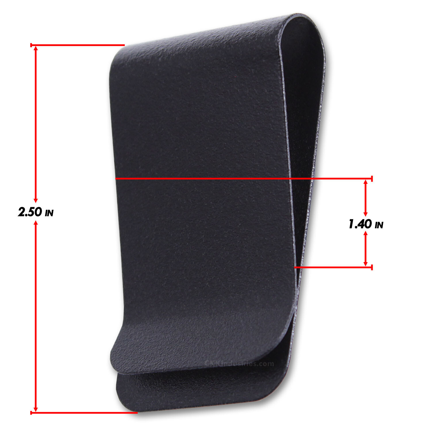 Metal Belt Clips – Model 7 – Powder Coated Holster Belt Clips – Tactical Black