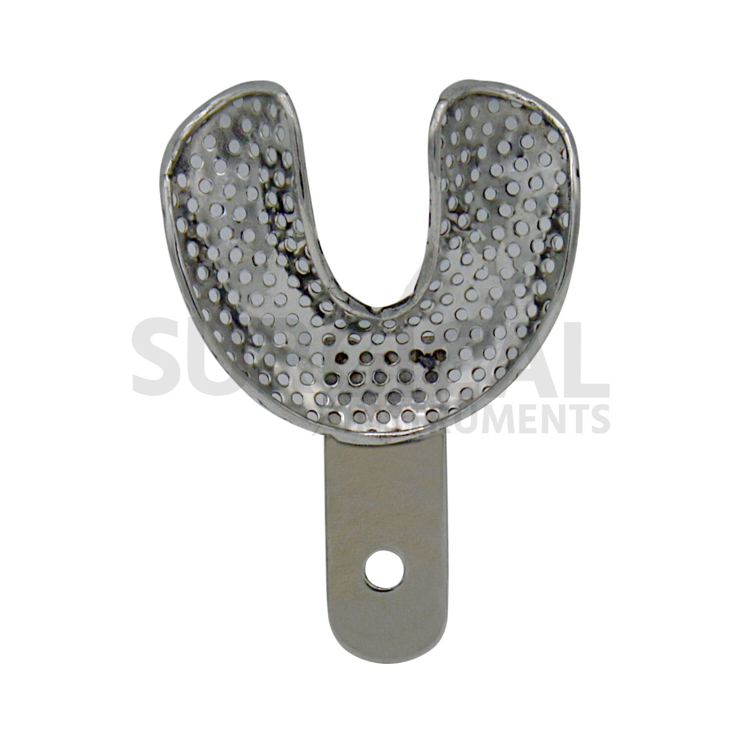 6 Metal Dental Impression Trays set Perforated Upper & Lower Denture Edentulous