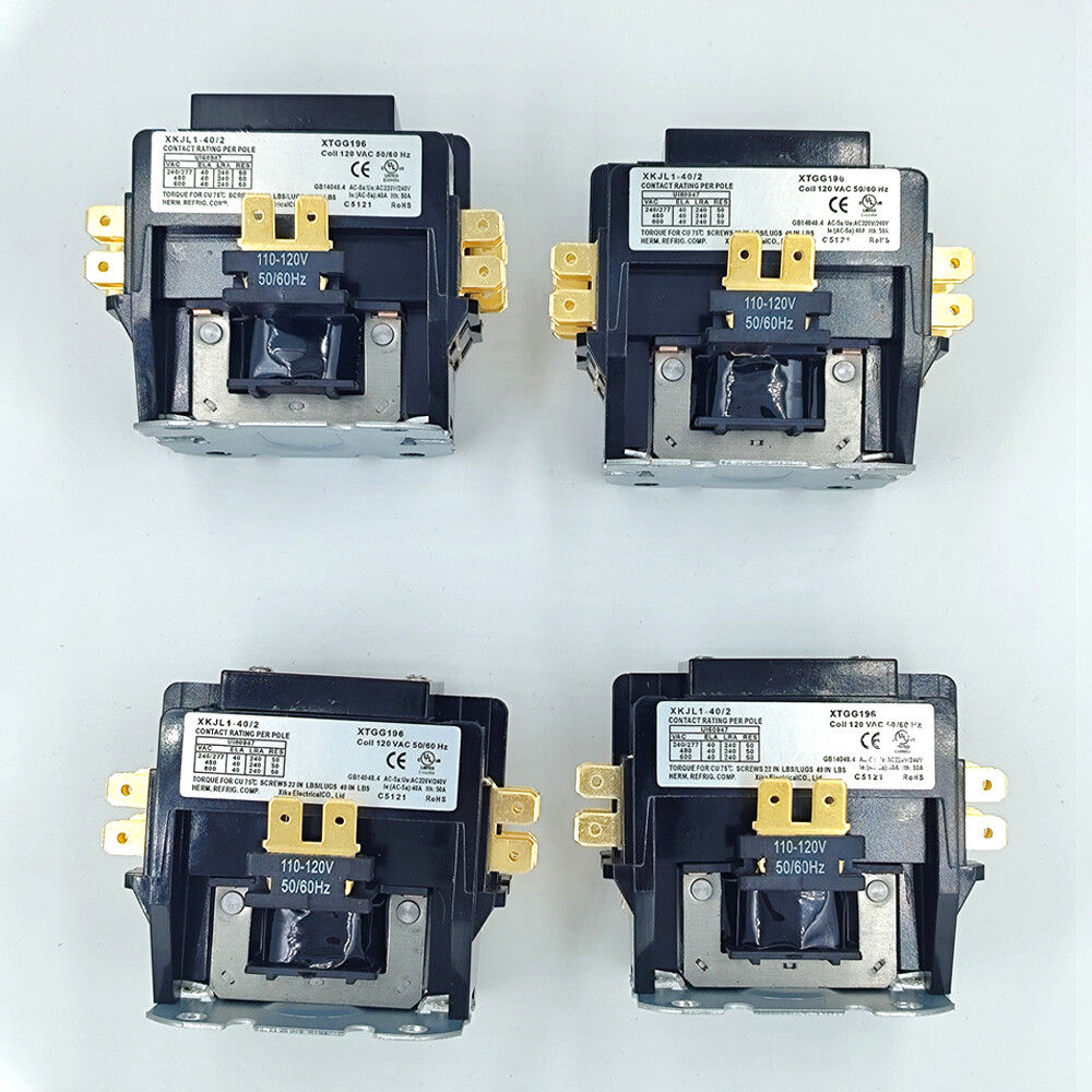 8PCS 2 Pole Magnetic Contactor 40 Amp 120VAC Coil XKJL1-40/2 US