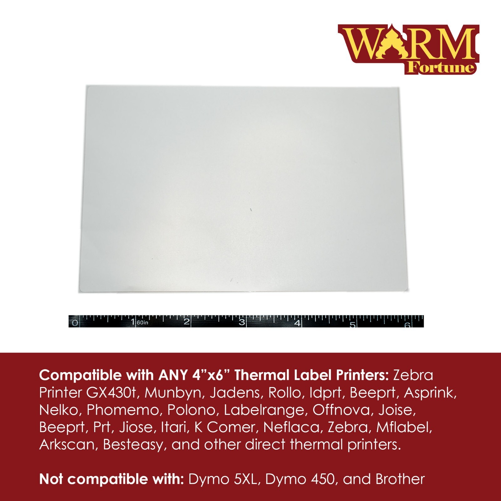 Direct Thermal Shipping Labels 4″ x 6″ 250 labels – Shipping Labels