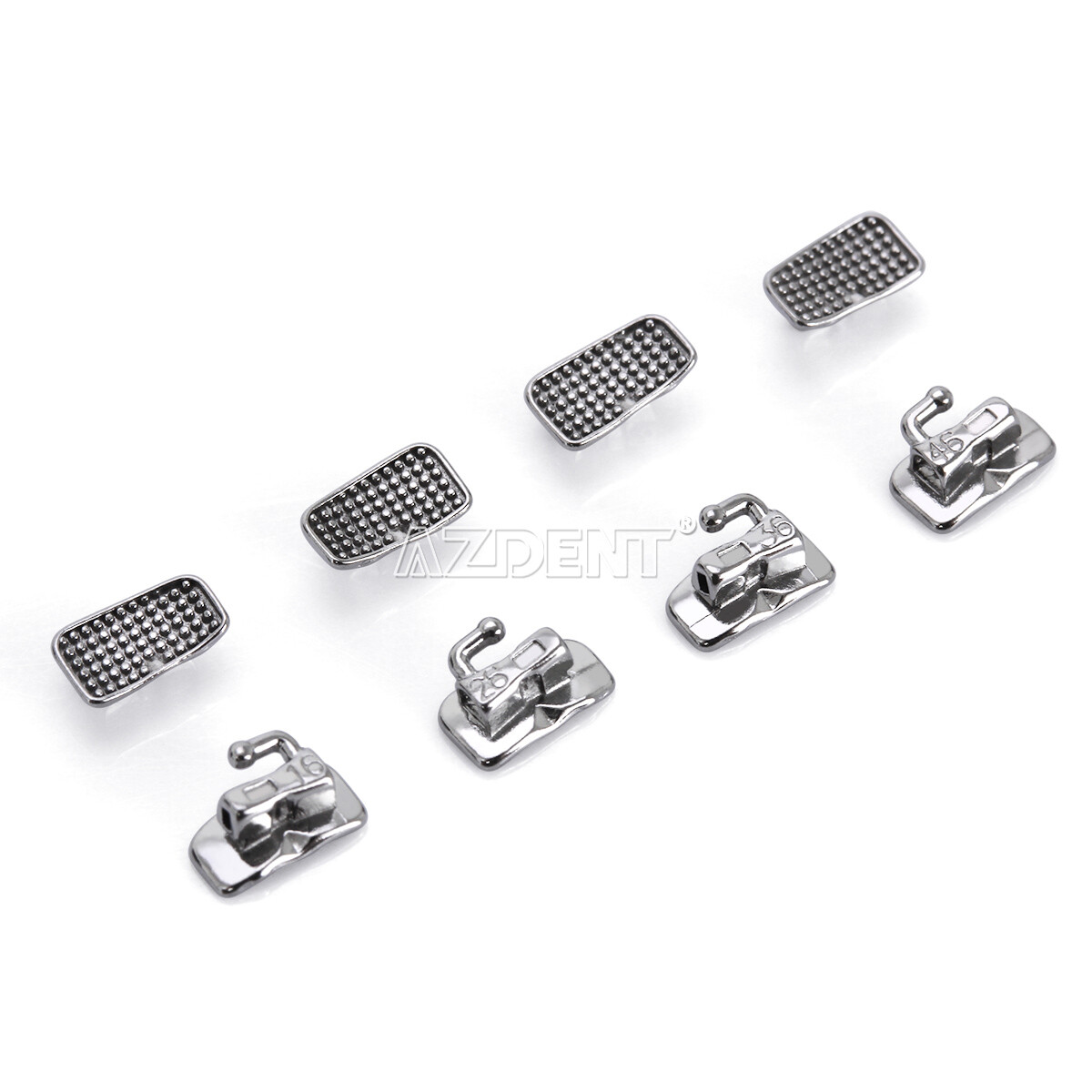 200pcs Dental Ortho 1st Molar Roth.022 Sgl Buccal Tube N-Conv Monoblock Bondable