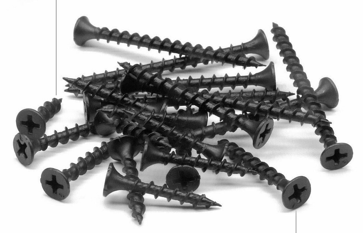 Phillips Bugle Head ( 3/4″ – 6″ ) phosphate Black Coarse Drywall / Wood Screws