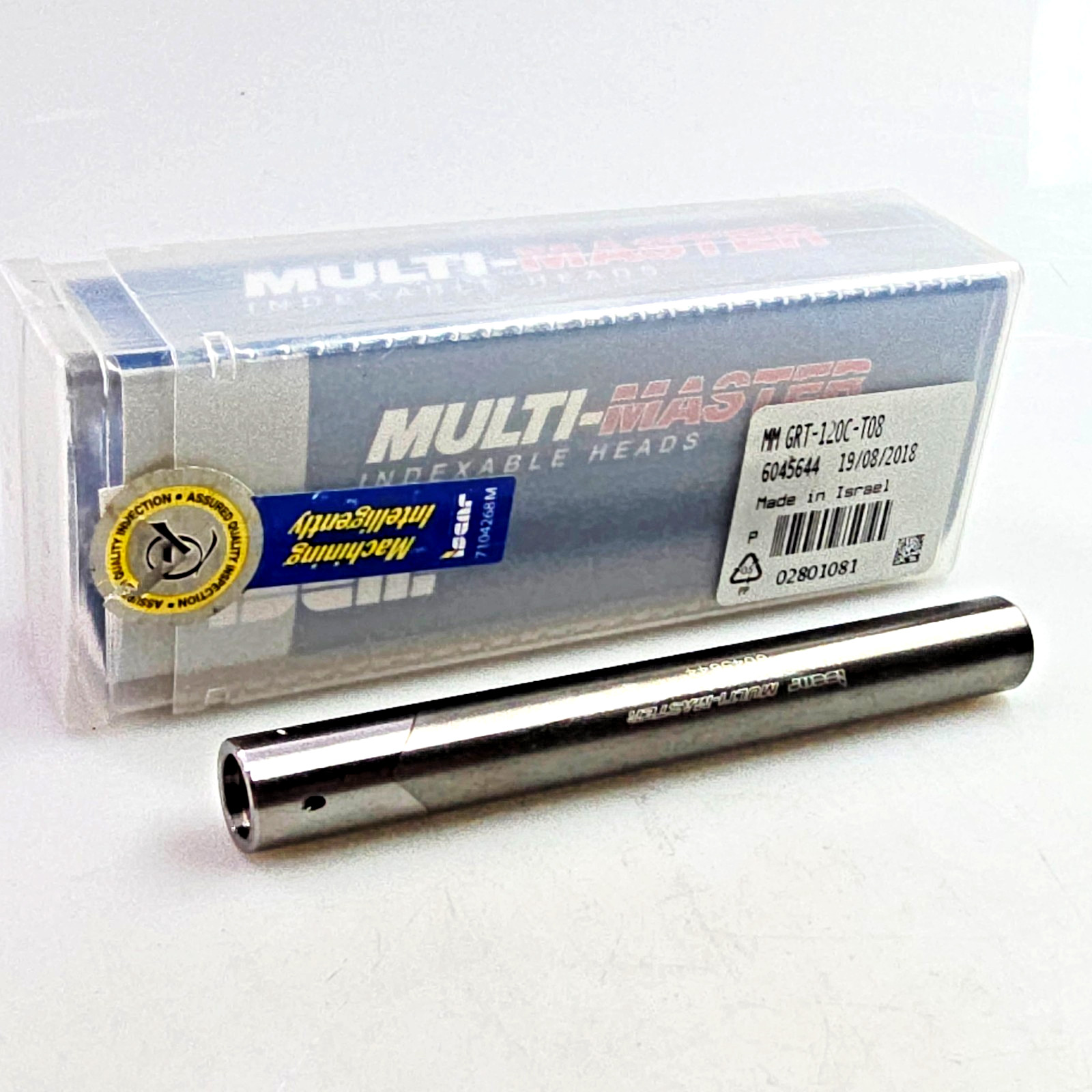 Iscar MM GRT-120C-T08 12mm Solid Carbide Shank to Multi-Master T08