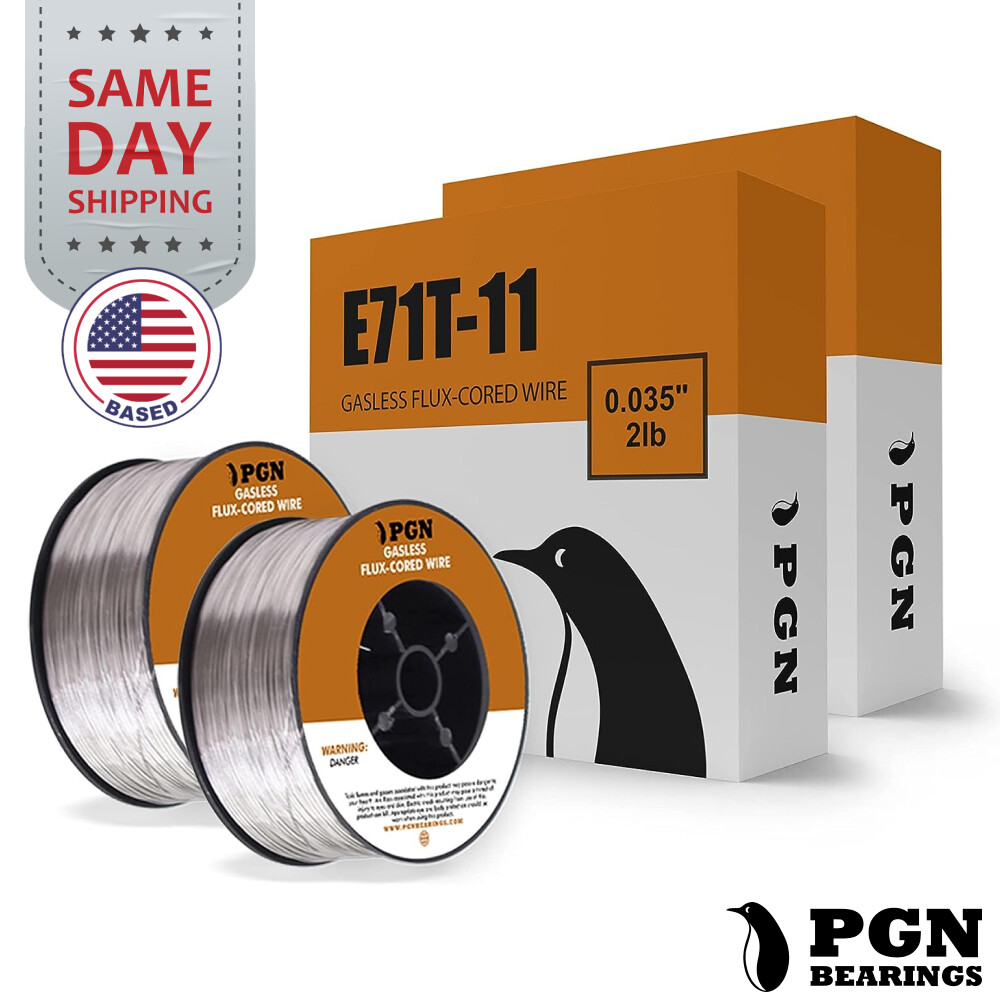 (2 x 2-Lb Spools) E71T-11 .035″ Flux Core Welding Wire – Gasless Mild Steel MIG