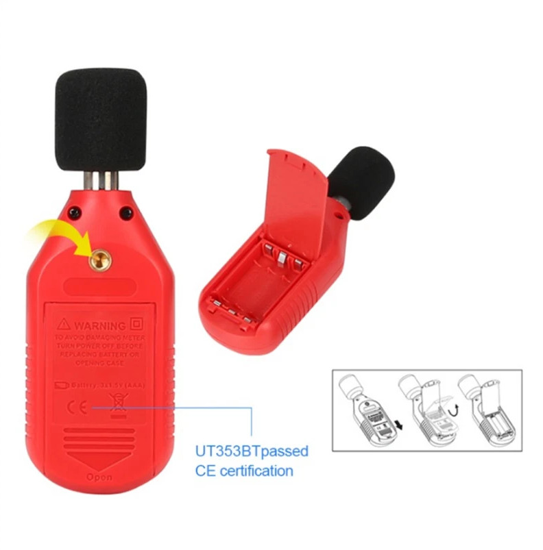 UNIT Digital Bluetooth Sound Level Meter Decibel Noise Tester 30-130dB UT353BT