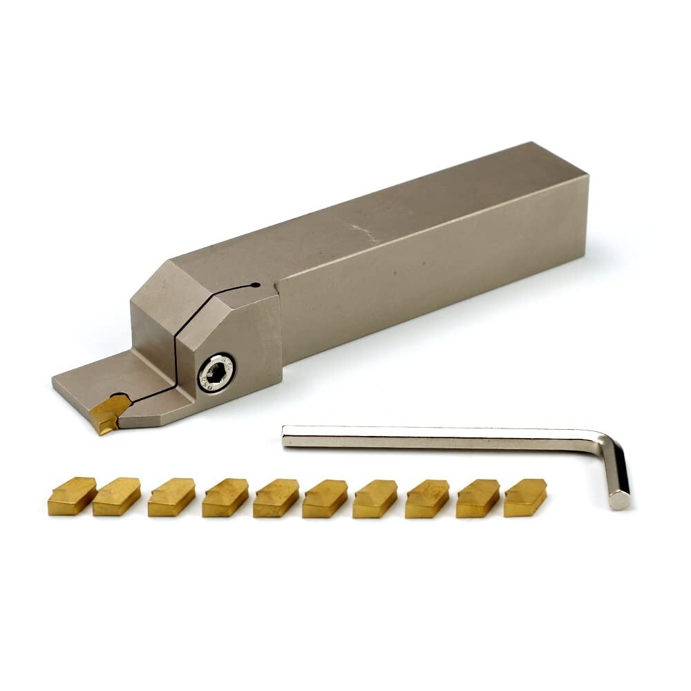1″x1″Shank Heavy Duty Indexable Lathe Grooving Parting Cut-Off Holder with 10