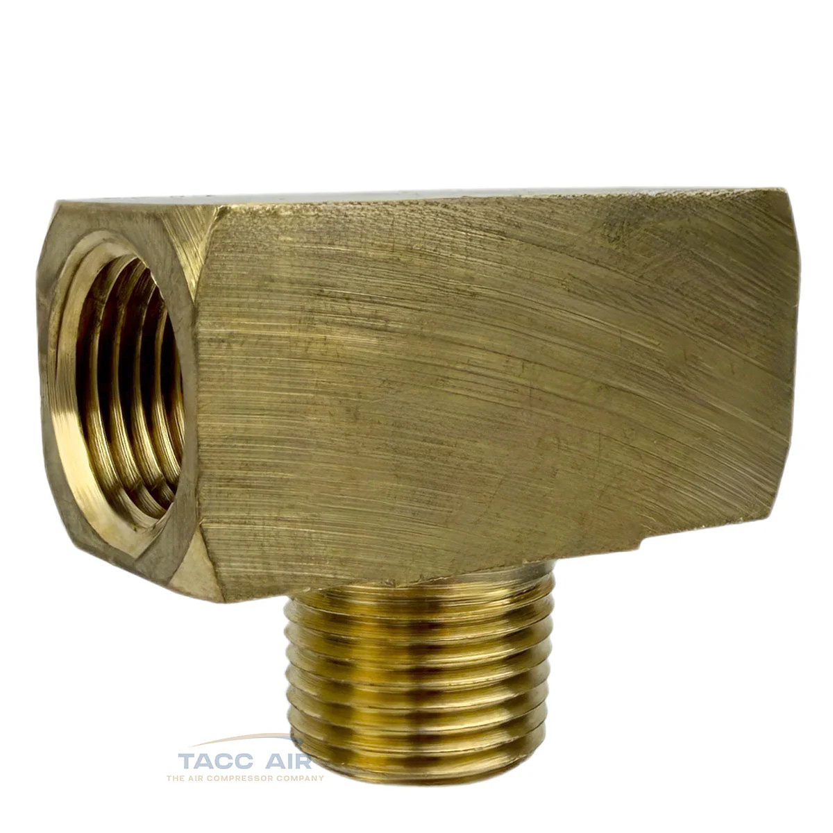 3/8″ NPT Solid Brass Branch Tee Fitting 3 Way With 2 Female And 1 Male Thread