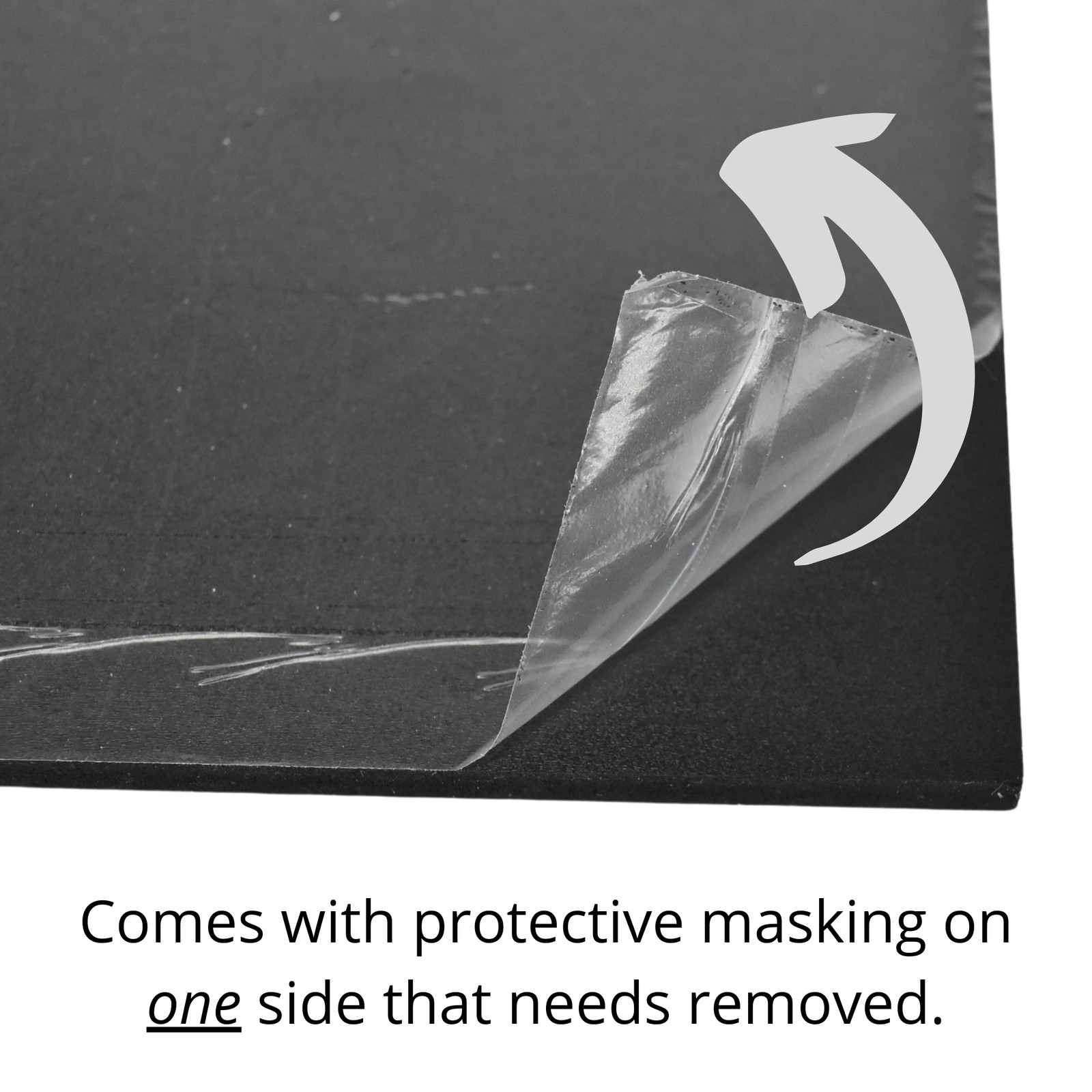 BuyPlastic Black Expanded PVC Plastic Sheet 6mm (1/4″) x 18″ x 24″