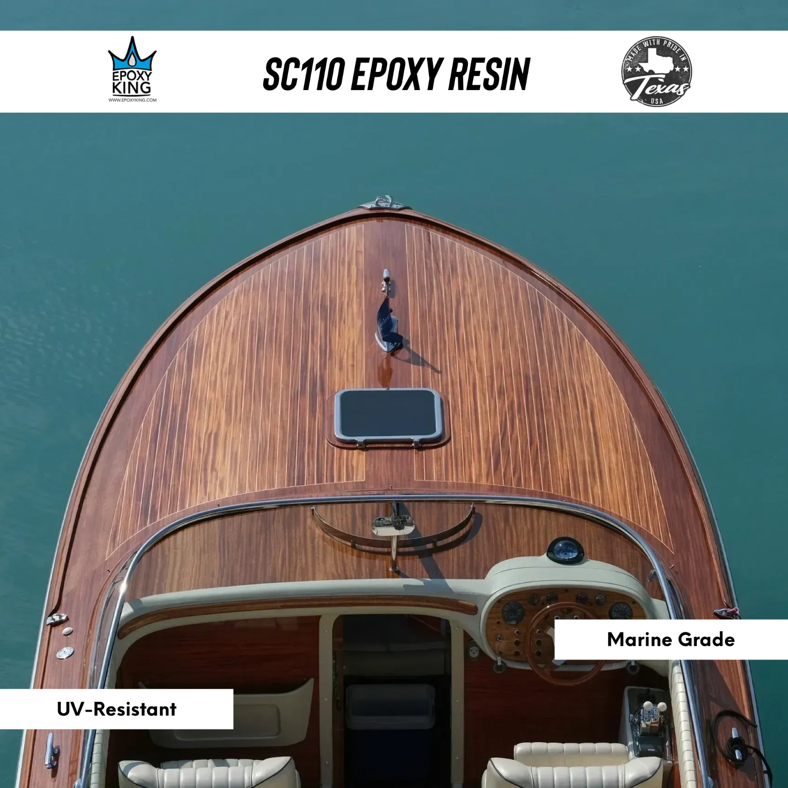 CLEAR EPOXY RESIN 1 GALLON KIT * UV RESISTANT * MARINE GRADE * NON-TOXIC * BOAT