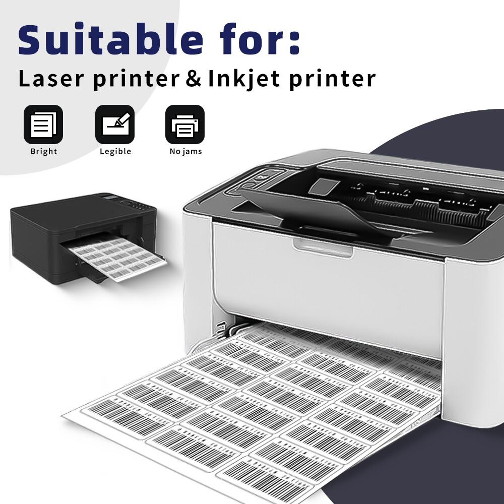 8.5×11 Shipping Label Sheets – Address Labels Stickers for Laser Inkjet Printer