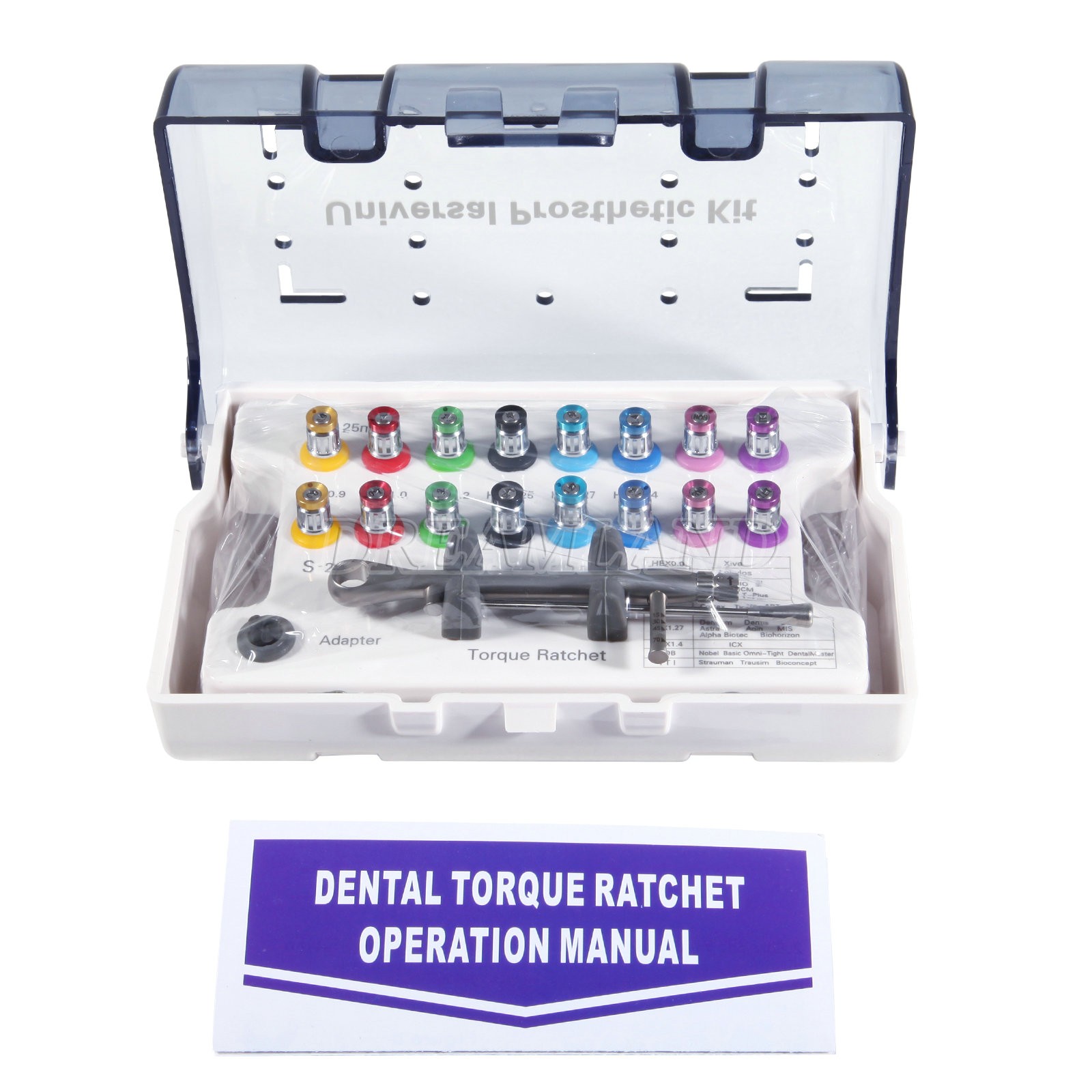 Dental Universal Implant Prosthetic Kit Torque Wrench Screw Drivers Remover USA