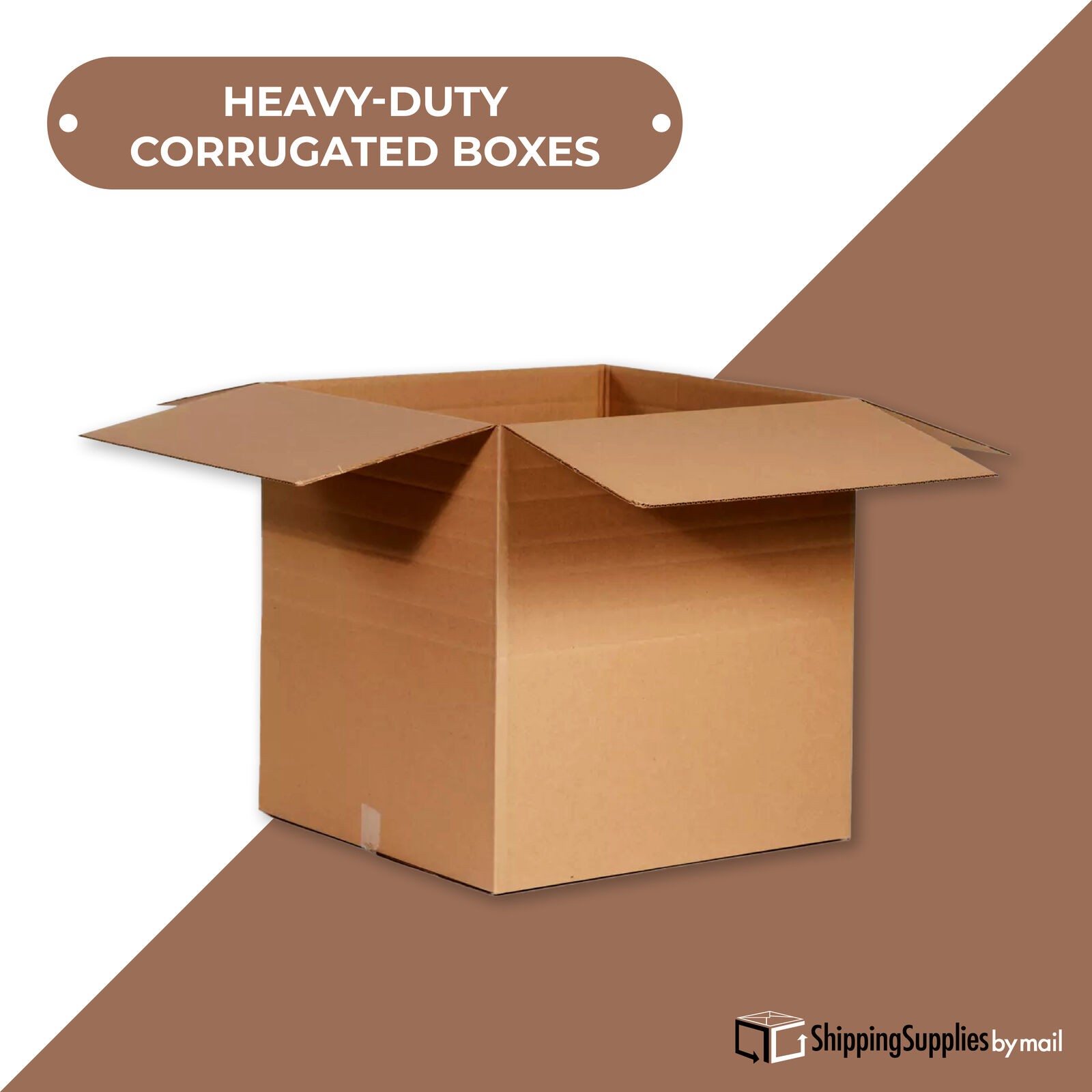 14 x 14 x 14″ Multi-Depth Corrugated Boxes, Brown 25/Bundle ECT-32