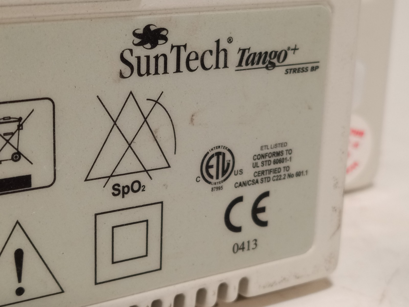 SunTech Tango+ 2120 stress BP monitor patient monitor display unit as shown
