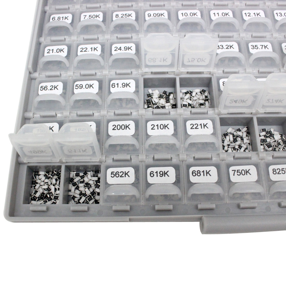 SMD 1206 1% RoHS sample assorted resistor kit E96 144 valuex100pcs BOX-ALL 10M