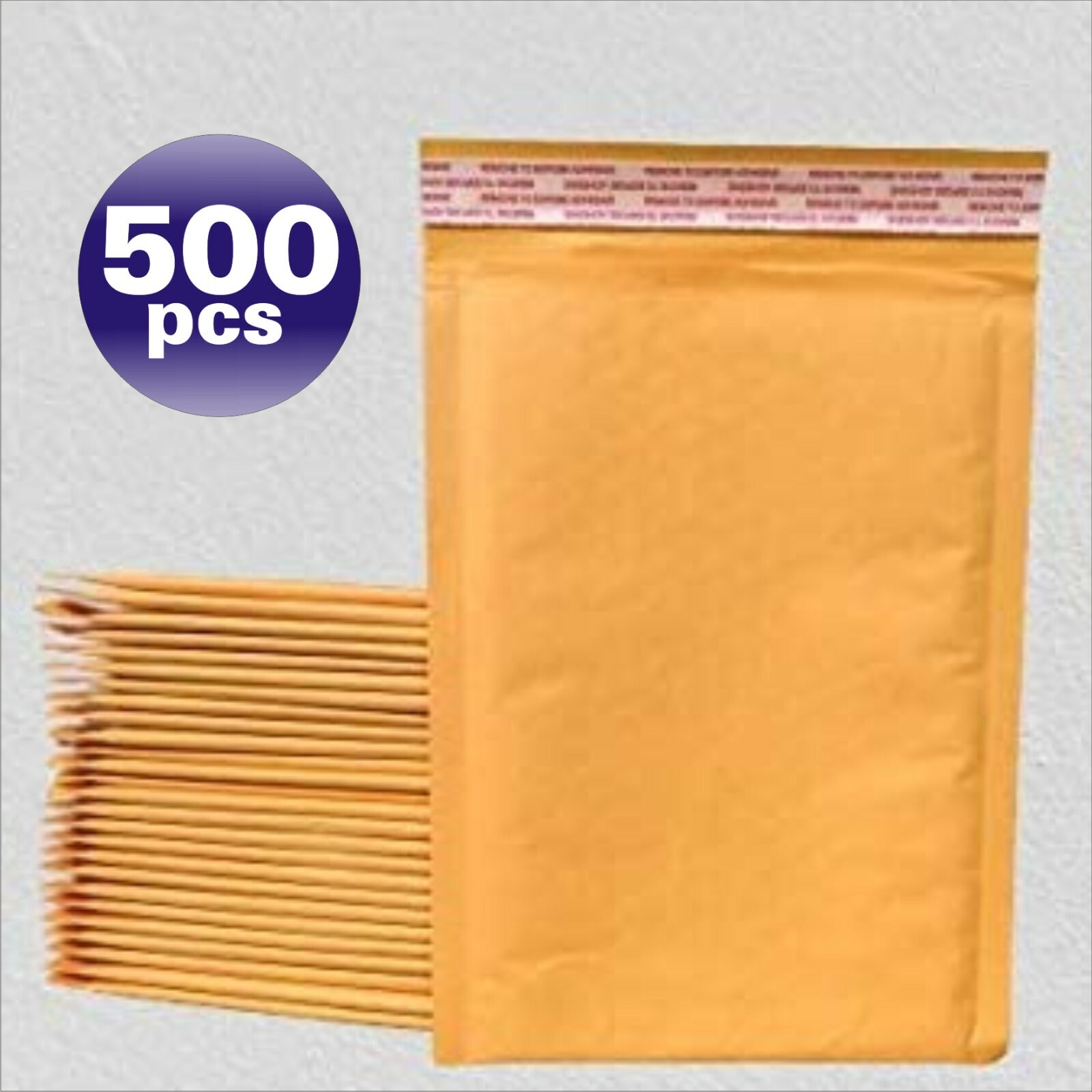 SuperPackage® 500 #000+XL 5 X 7 Kraft Bubble Mailers Padded Envelopes