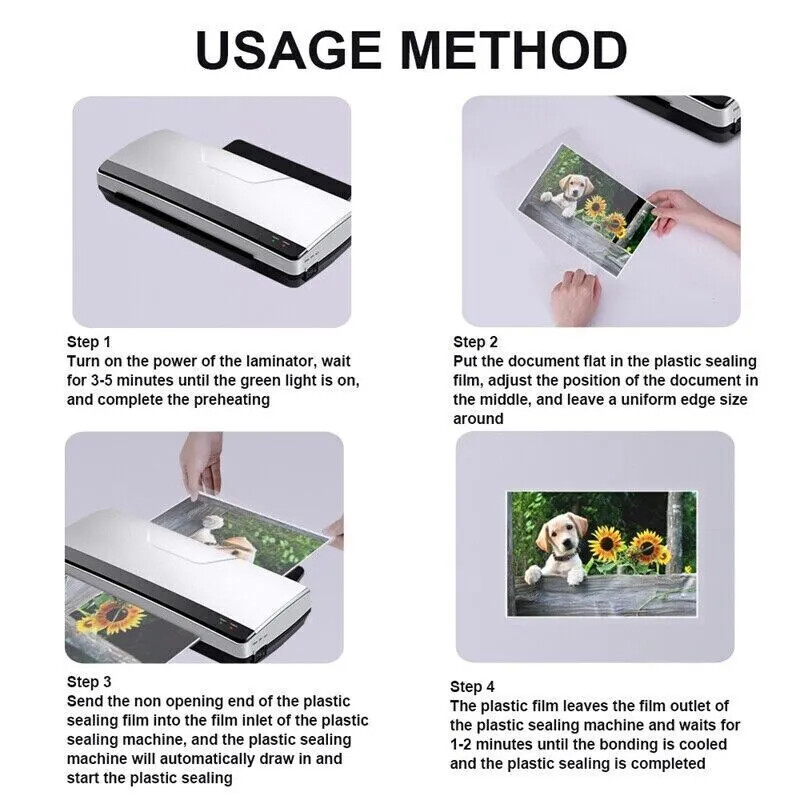 3 Mil Clear Thermal Laminating Pouches Letter 9″x11.5″ Size Laminator Sheets