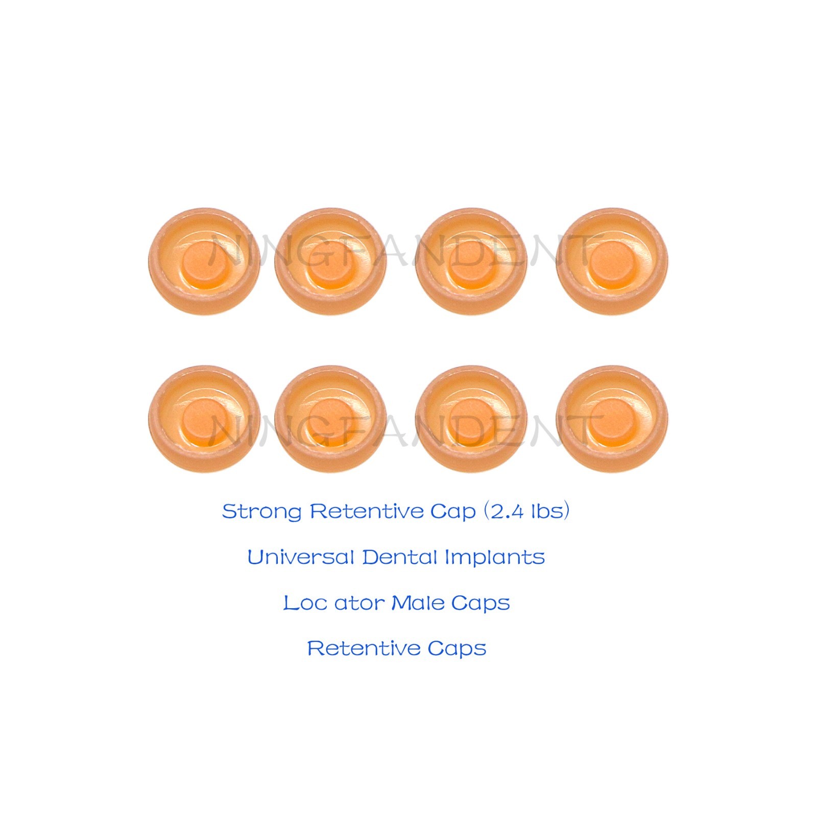 8Pcs US Dental Overdenture Male Cap ZEST Locator Syste Implant Retention Inserts