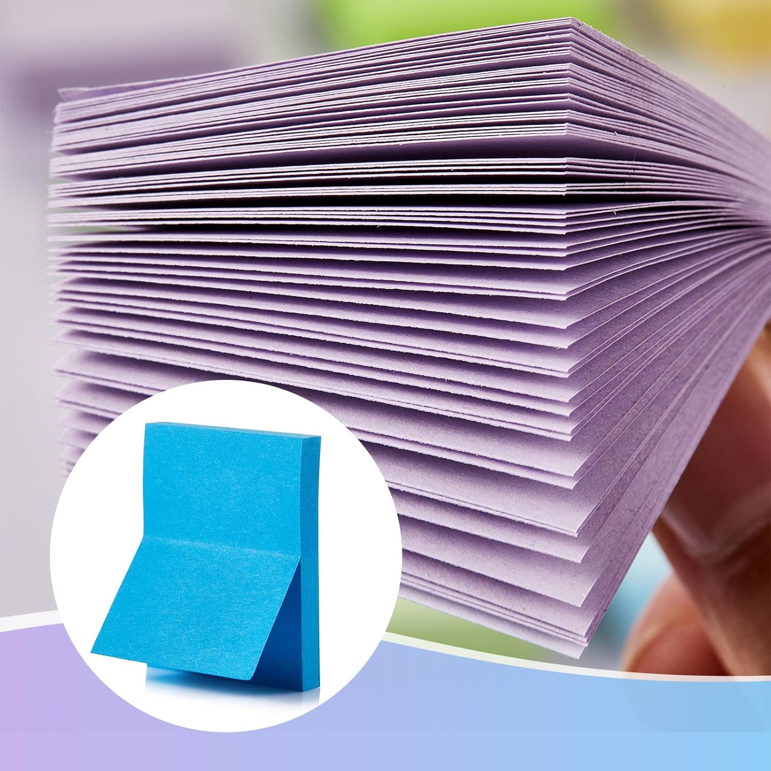 (40 Pads) Sticky Notes 1.5×2 in, 16 Colors Post Self Stick Pad Its, Clean Remova