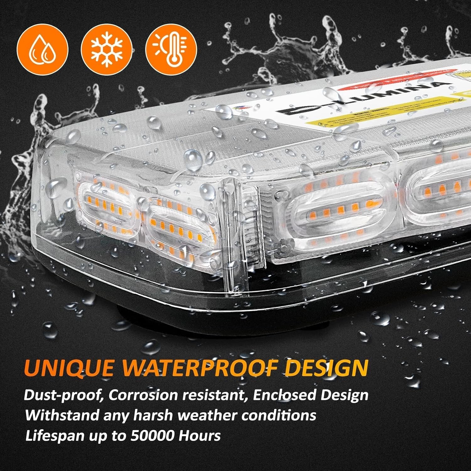 72 LED Roof Top Strobe Light Bar for Tow Trucks & Emergency Vehicles
