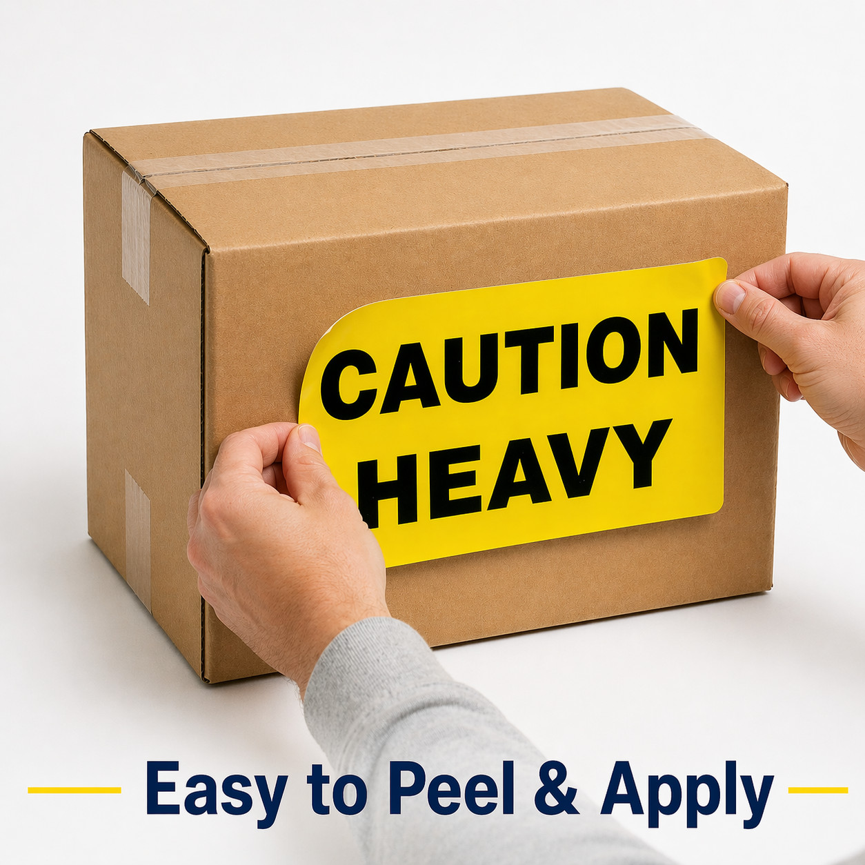 Shipping Labels- 3×5 Caution Heavy 500 labels each, 1-12 Rolls
