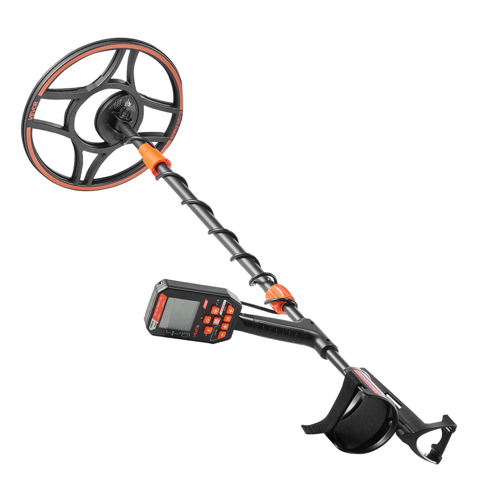VEVOR Waterproof Metal Detector 12″ Professional Gold Detector for Adults IP68