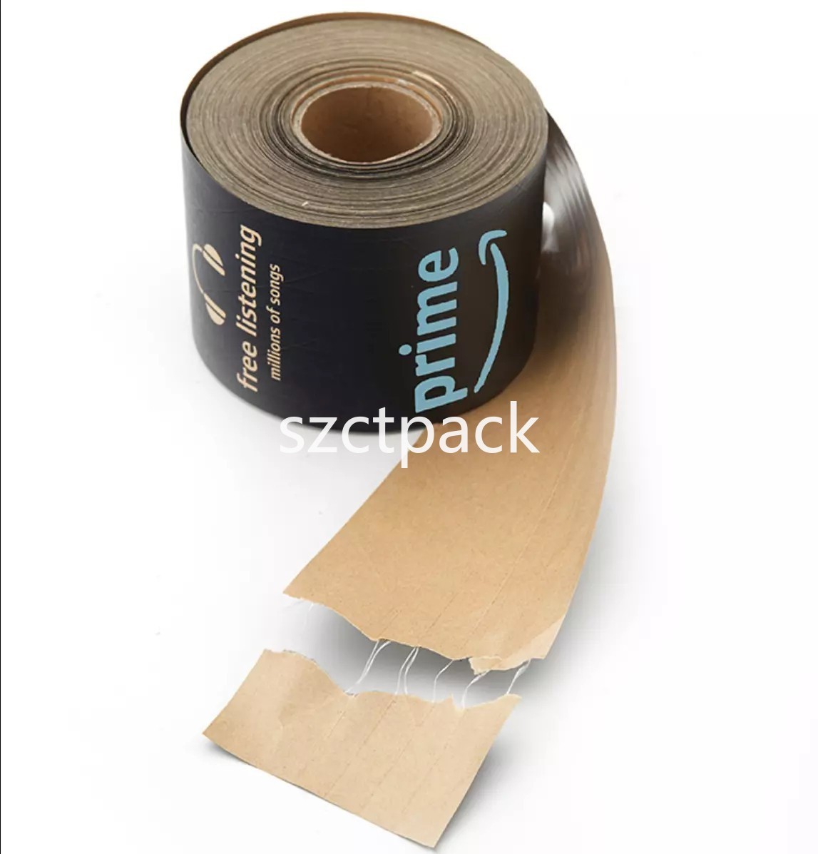 4 ROLLS! 3 Inch X 164 Ft Kraft Tape Amazon Prime Self Adhesive Ships （From USA）
