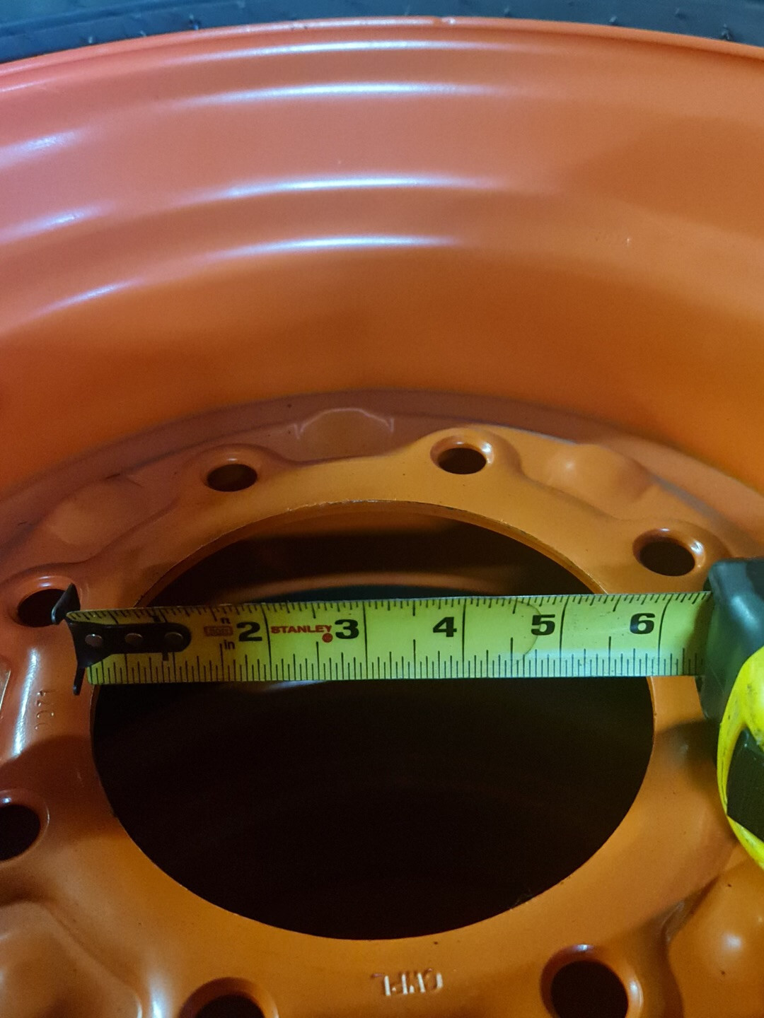 (4) 12-16.5 ROAD CREW SKS-3 14 PLY Skid Steer Loader Tire with Orange Color Rims
