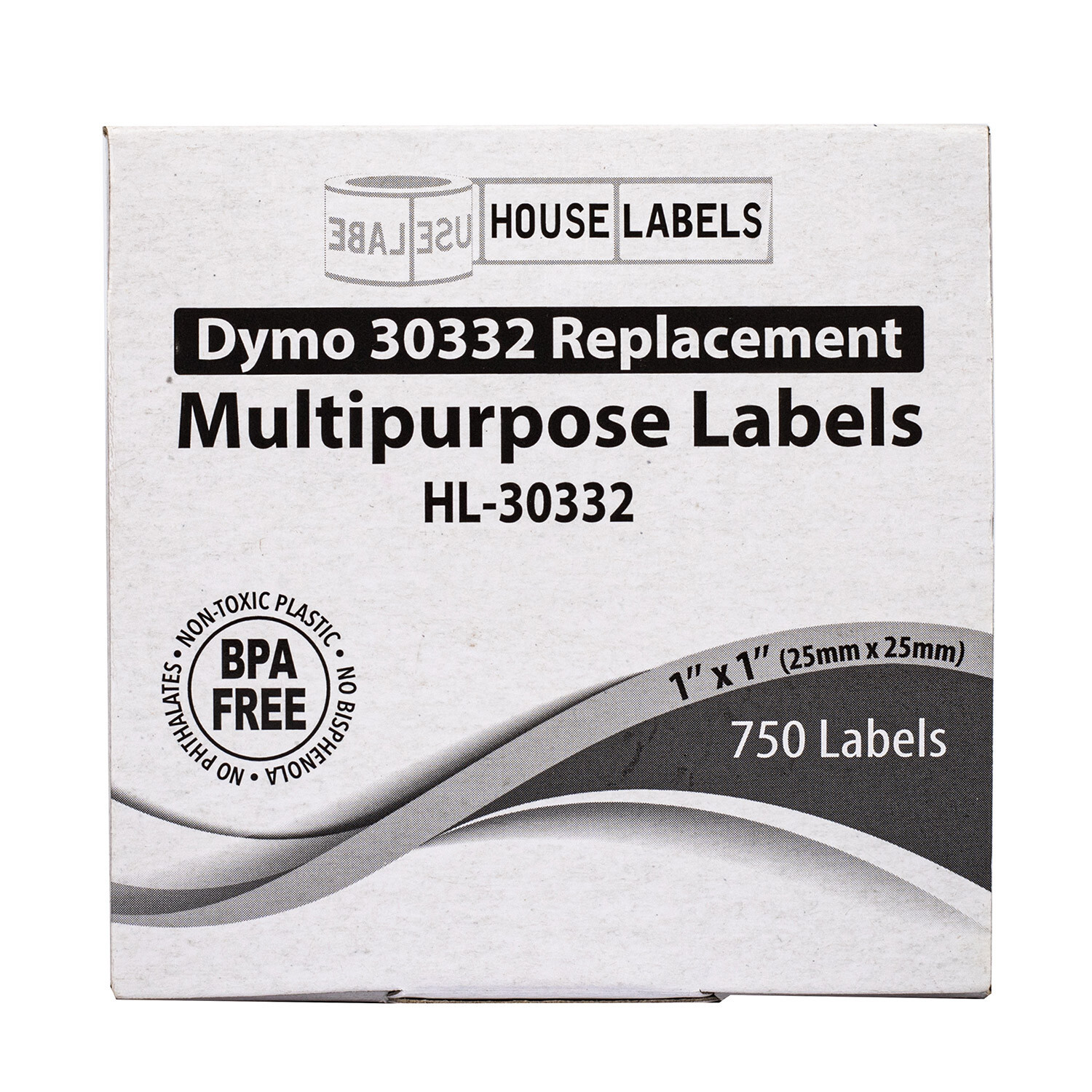 DYMO 30332 1×1 Direct Thermal Multipurpose Labels (1″ x 1″) – (10) Rolls of 750