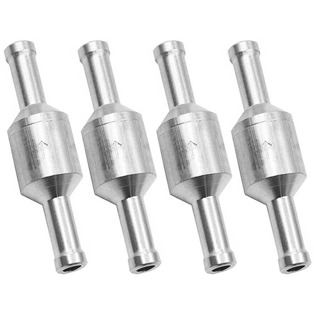 4x 6mm Inline One-way Non-return Check Valve Auminium Fuel Water Gas Air Vacuum