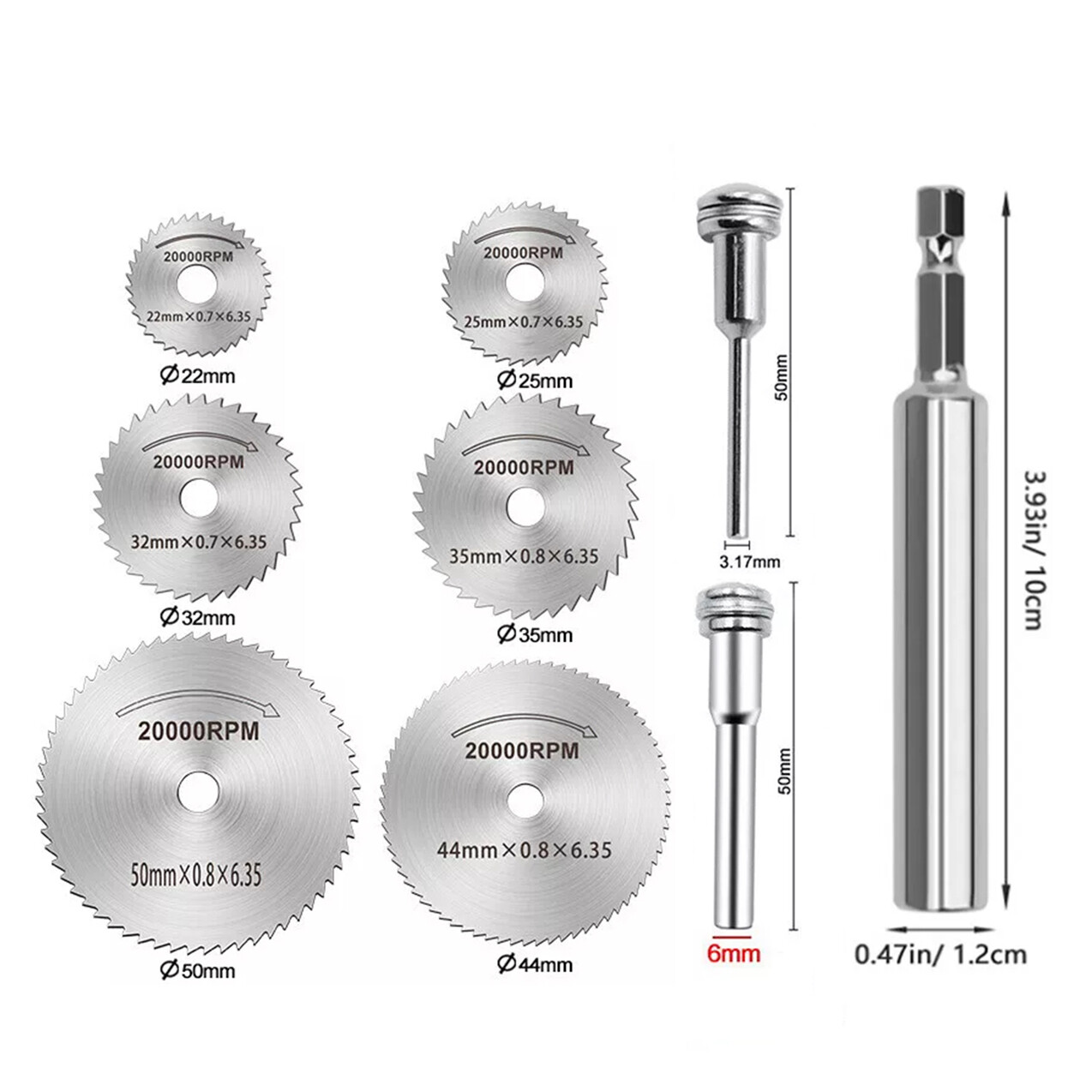 8PCS Inside Pipe Cutter Internal PVC Plastic Plumbing Tools Saw Tooth Blades Set