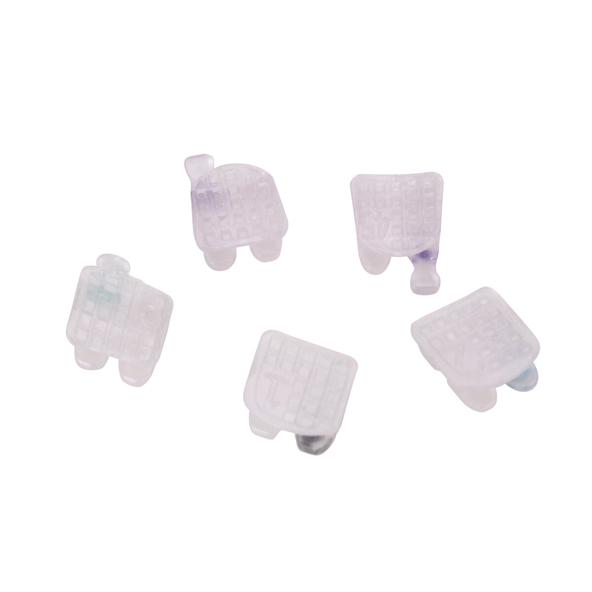 AZDENT Dental Orthodontic Ceramic Clear Brackets Braces MBT/Roth.022 Hooks 3 4 5