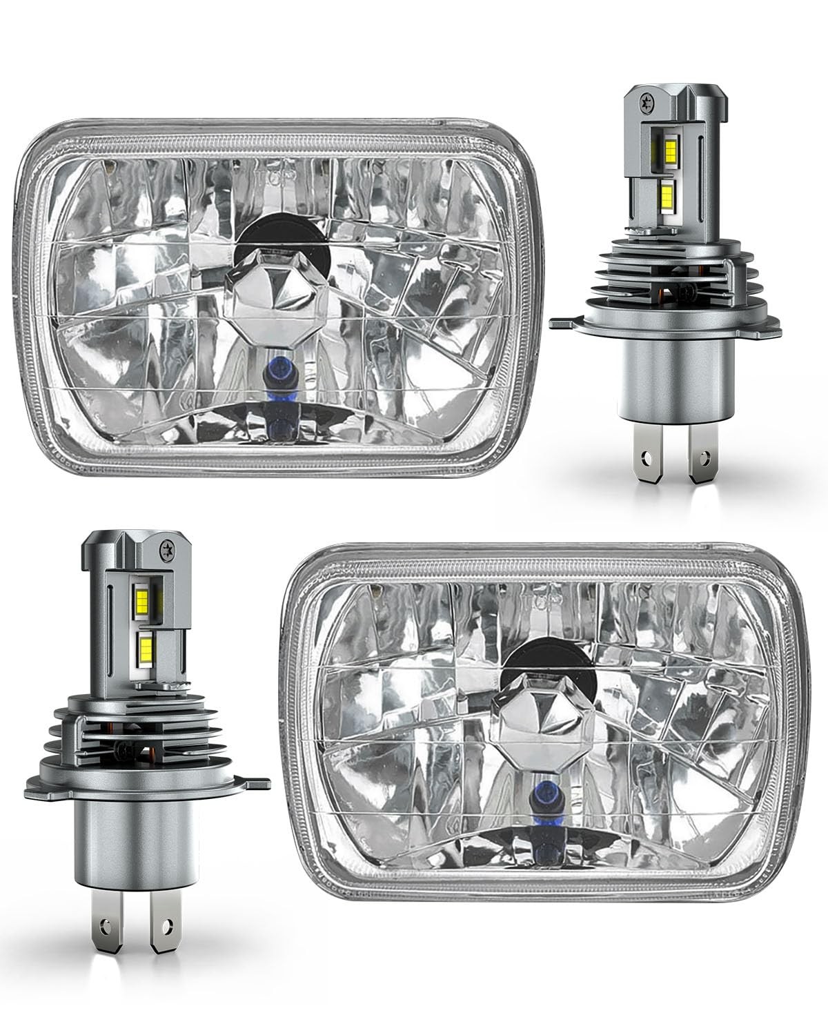 5×7 7×6 LED Headlights Offroad High Low Beam DOT Ford E150 E250 E350 Super Duty