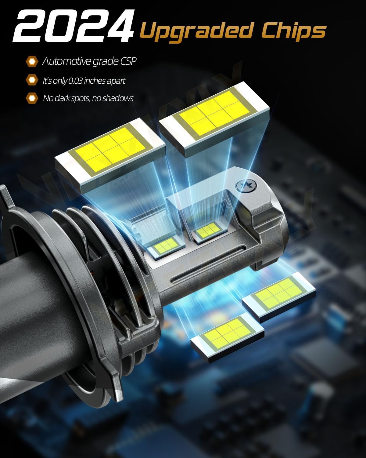 5×7 7×6 LED Headlights Off-road Ford E150 E250 E350 High Low Beam DOT Approved