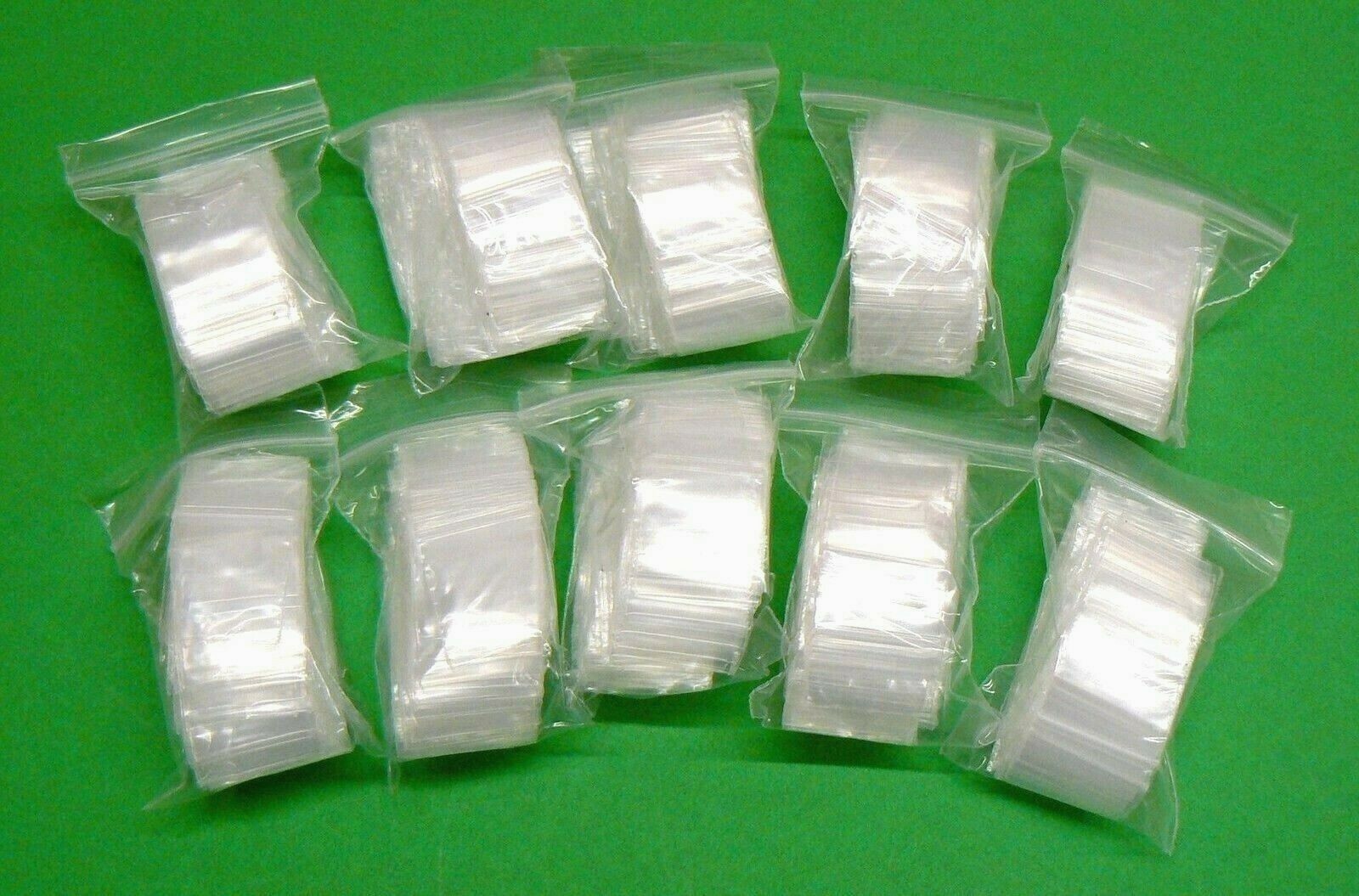 1×1 Mini Bags Clear Recloseable 2mil Poly 1″ x 1″ Baggies 1000 Pcs