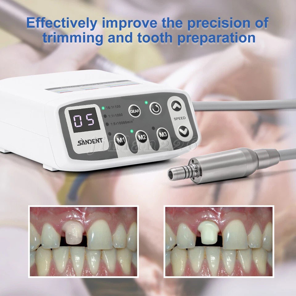 Dental LED Brushless 1:1/1:5/16:1 Electric Micro Motor Internal E-type 4Holes