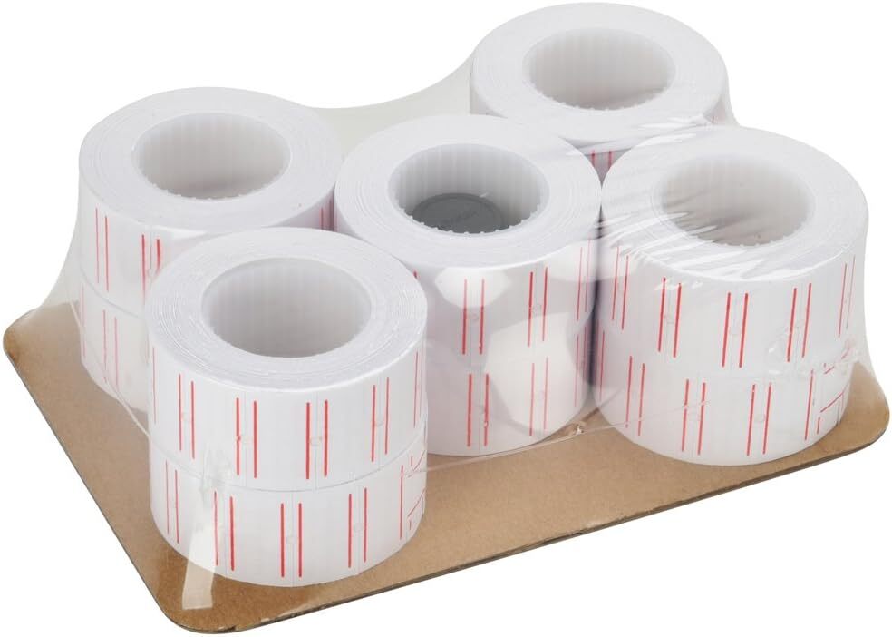 MFLABEL 10 Rolls 6000pcs White Price Gun Labels for Mx-5500 10 Rolls,