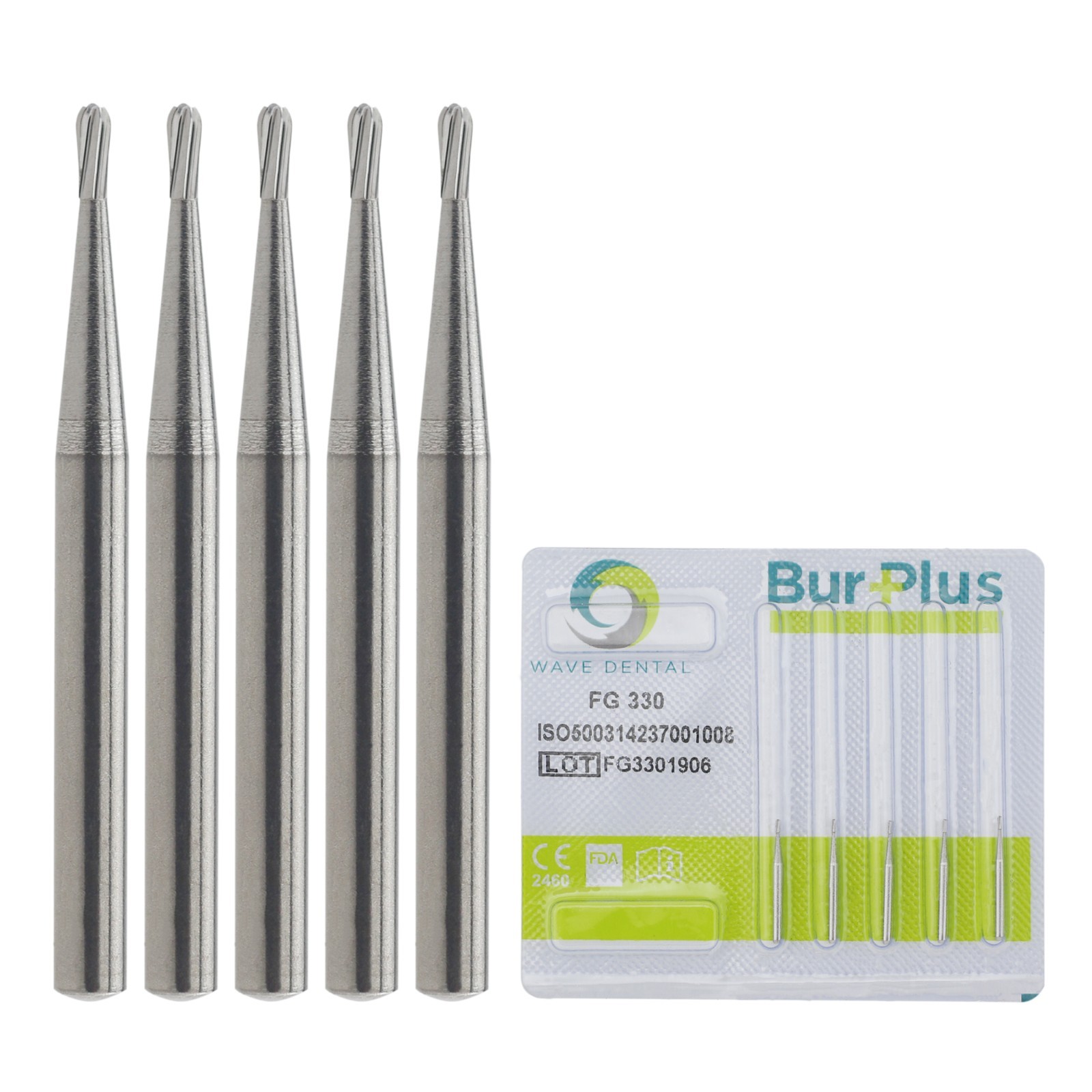 Dental Carbide Burs FG 330 Friction Grip Pear Tungsten Carbides High Speed